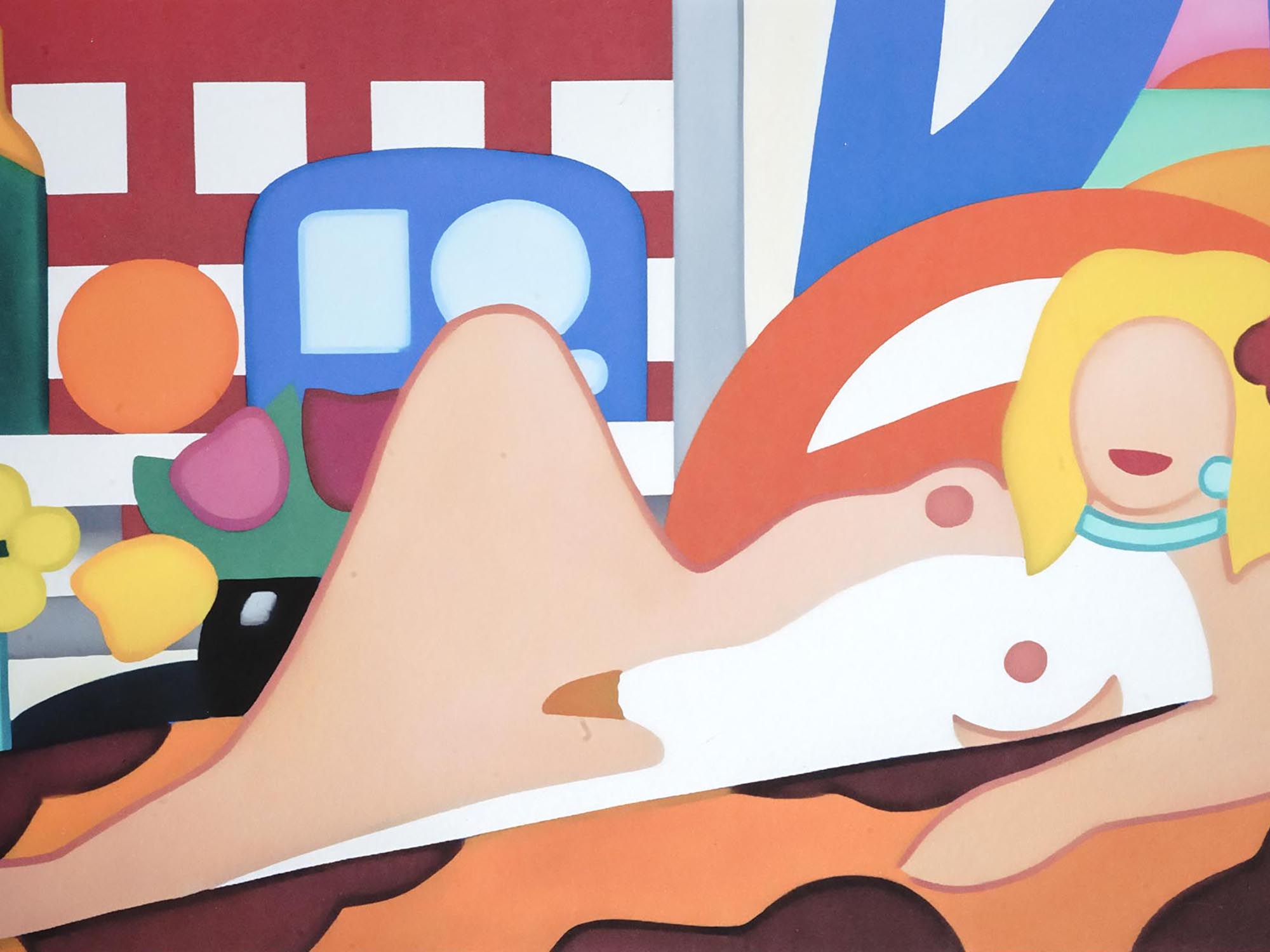 AMERICAN NUDE WOMAN SCREENPRINT BY TOM WESSELMANN PIC-1