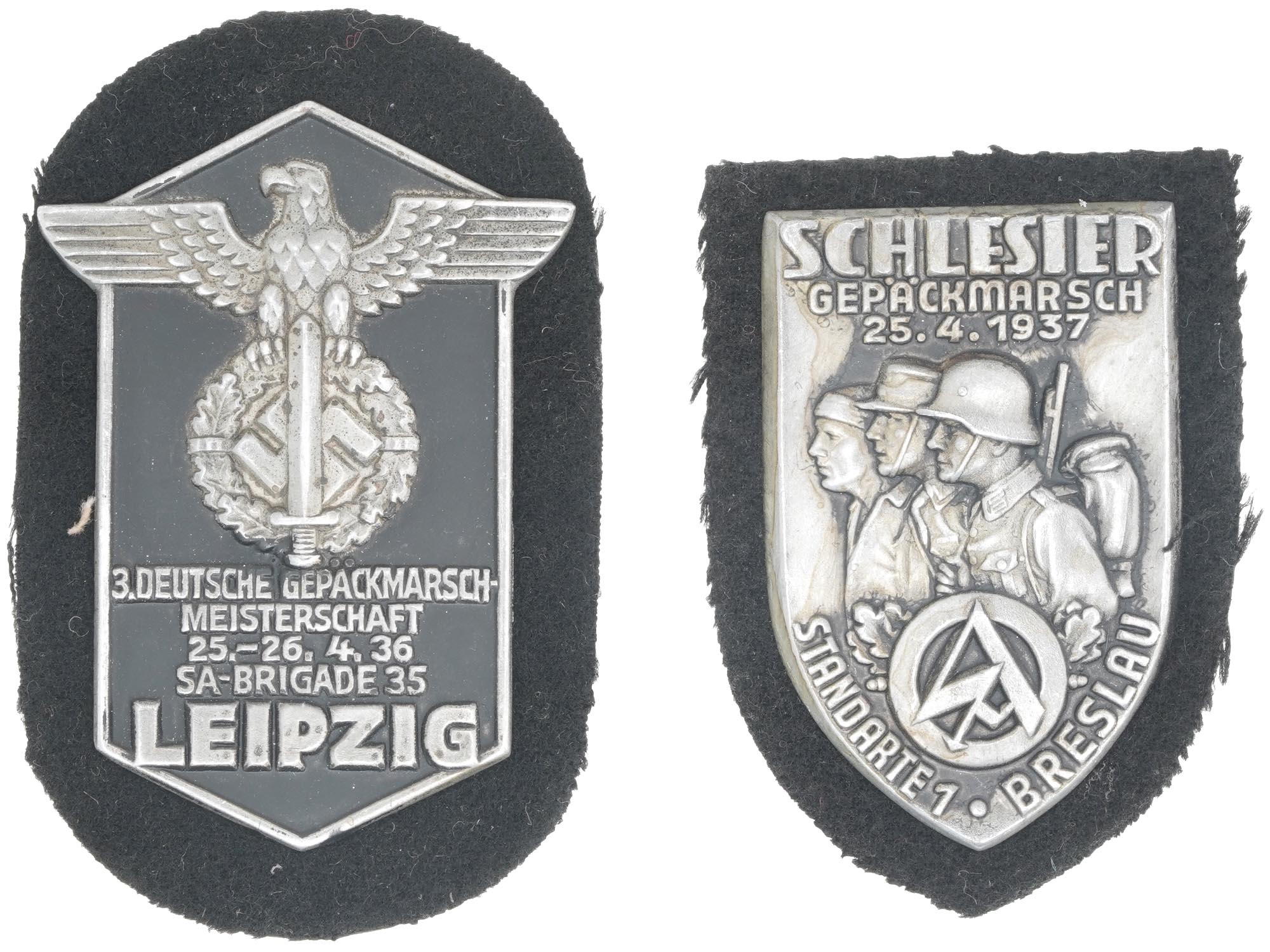 COLLECTION OF WWII NAZI GERMAN THIRD REICH SHIELDS PIC-0