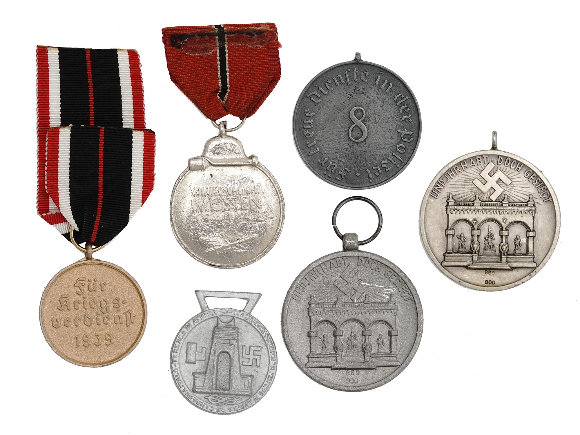 COLLECTION OF WWII NAZI GERMAN THIRD REICH MEDALS PIC-1