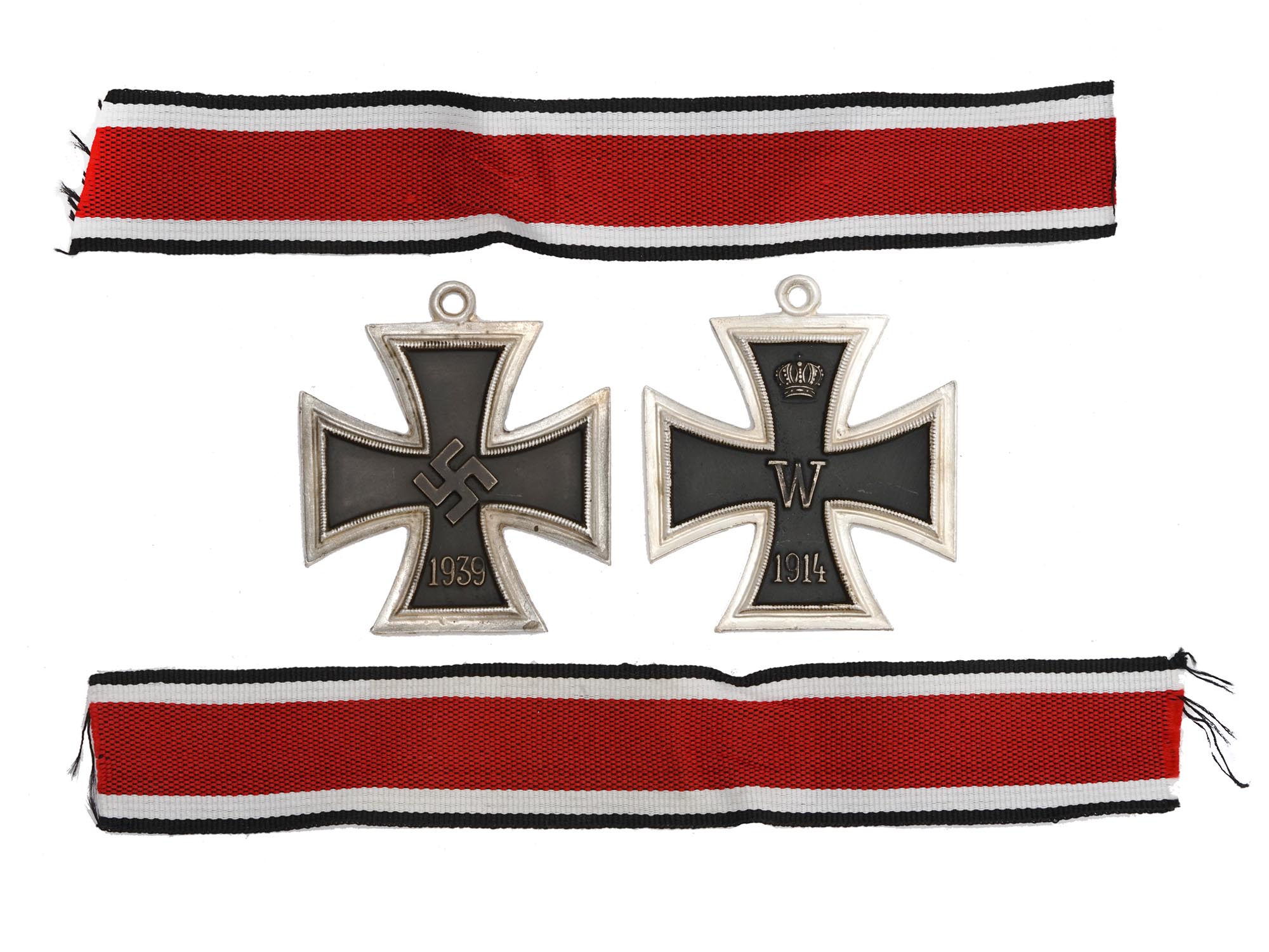 WWI WWII GERMAN IRON CROSS RIBBONS SECOND CLASS PIC-0