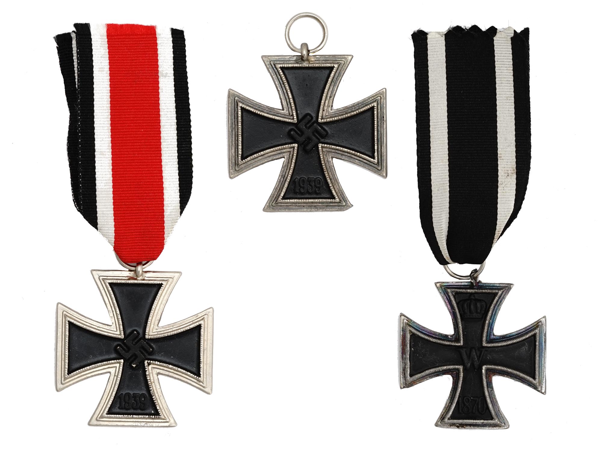 WWI WWII IMPERIAL NAZI GERMAN IRON CROSS RIBBONS PIC-0