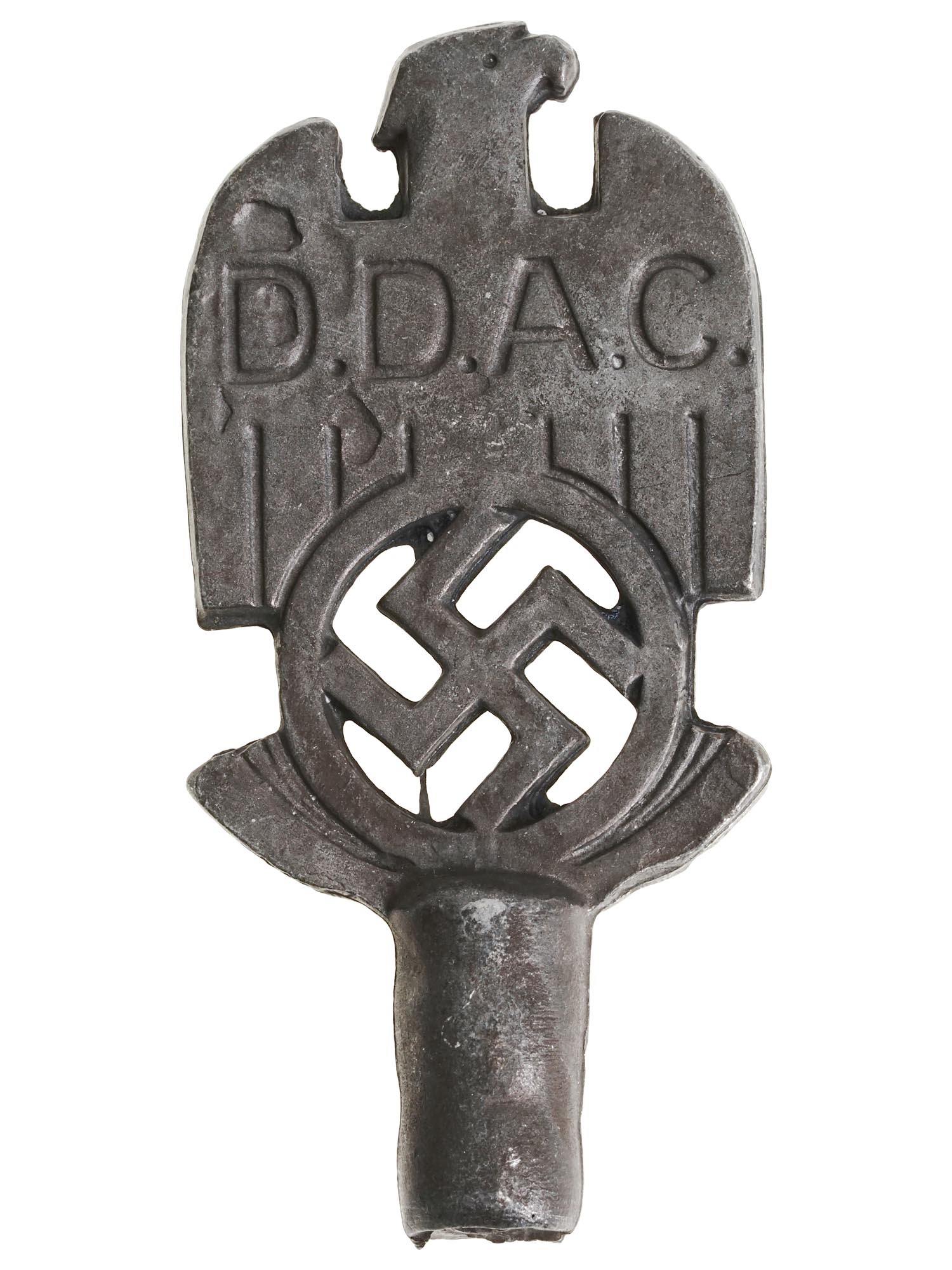 WWII NAZI GERMAN DDAC REICHSADLER FLAG POLE TOP PIC-0