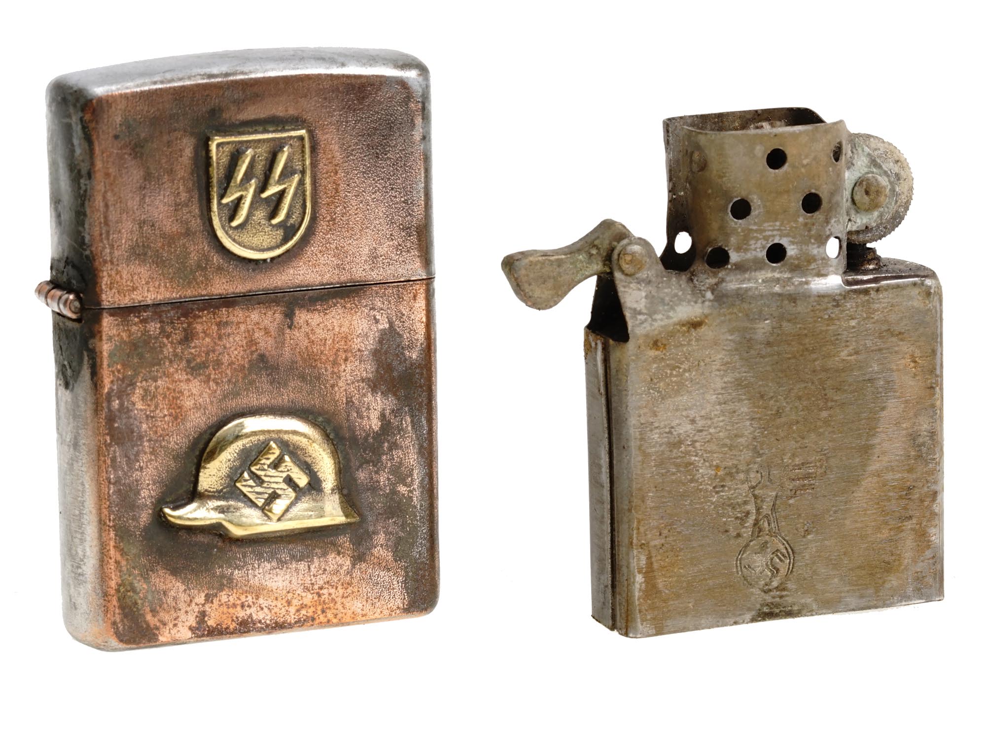 WWII NAZI GERMAN WAFFEN SS CIGARETTE LIGHTER PIC-4