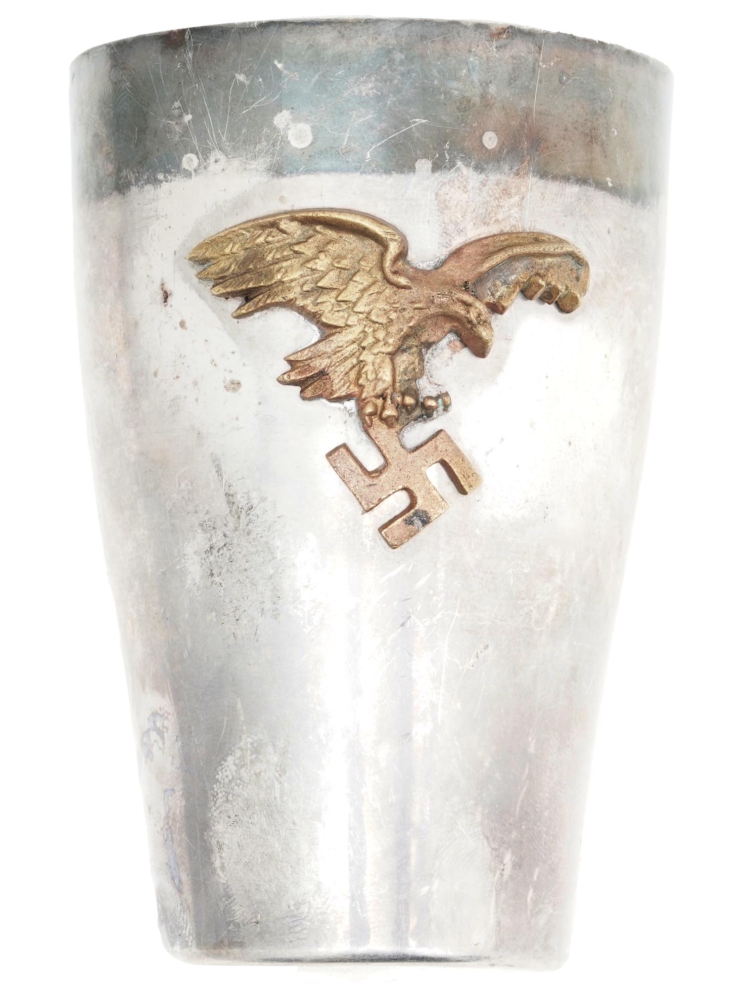 WWII GERMAN LUFTWAFFE PILOTS PRESENTATION GOBLET PIC-0