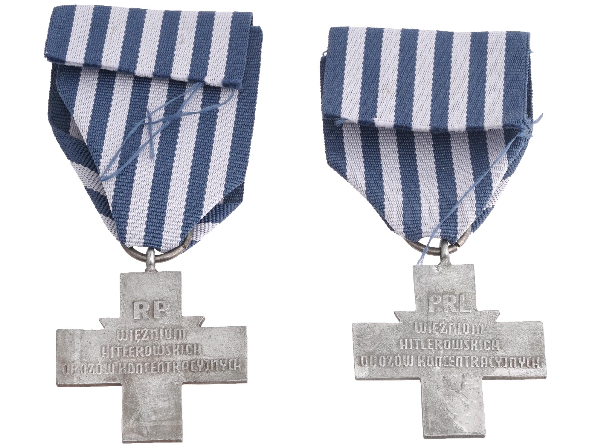 PAIR OF POLISH AUSCHWITZ CROSS CIVIL AWARDS PIC-1