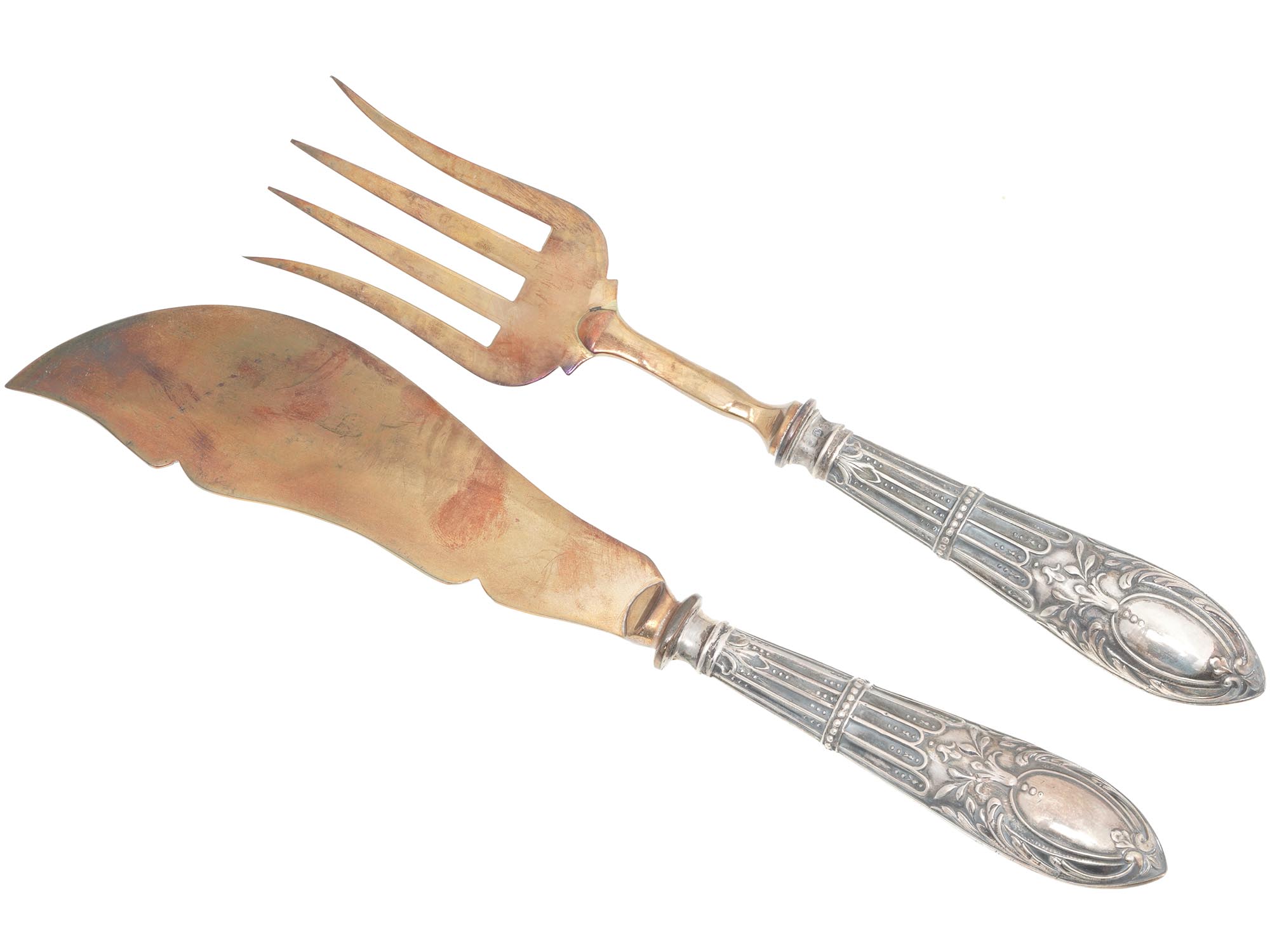 WWII ADOLF HITLER FISH CUTLERY SET IOB, 2 PCS PIC-1