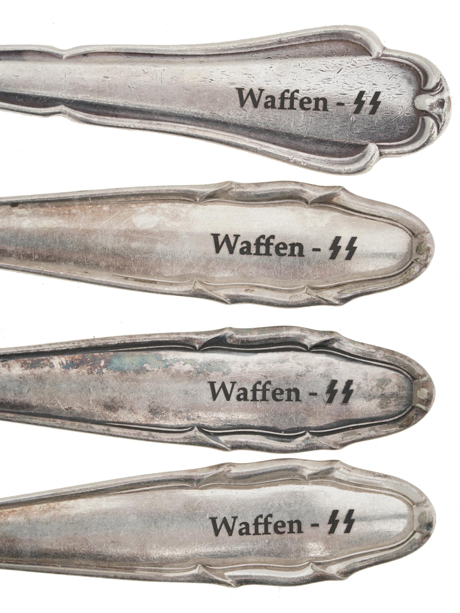 WWII NAZI WAFFEN SS OFFICERS CANTEEN FORKS, 4 PCS PIC-2