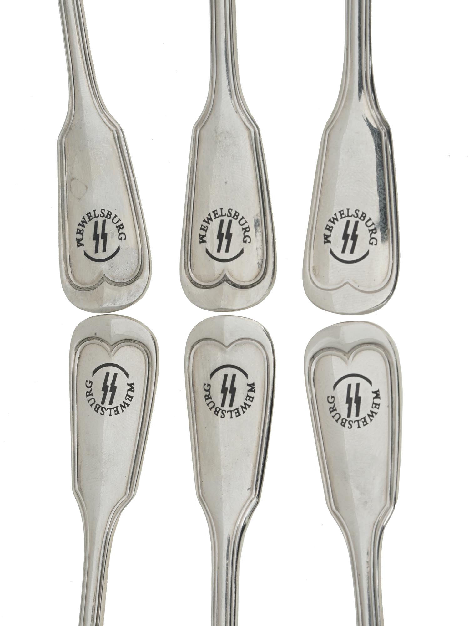 WEWELSBURG NAZI SS ACADEMY CANTEEN SPOONS, 6 PCS PIC-2