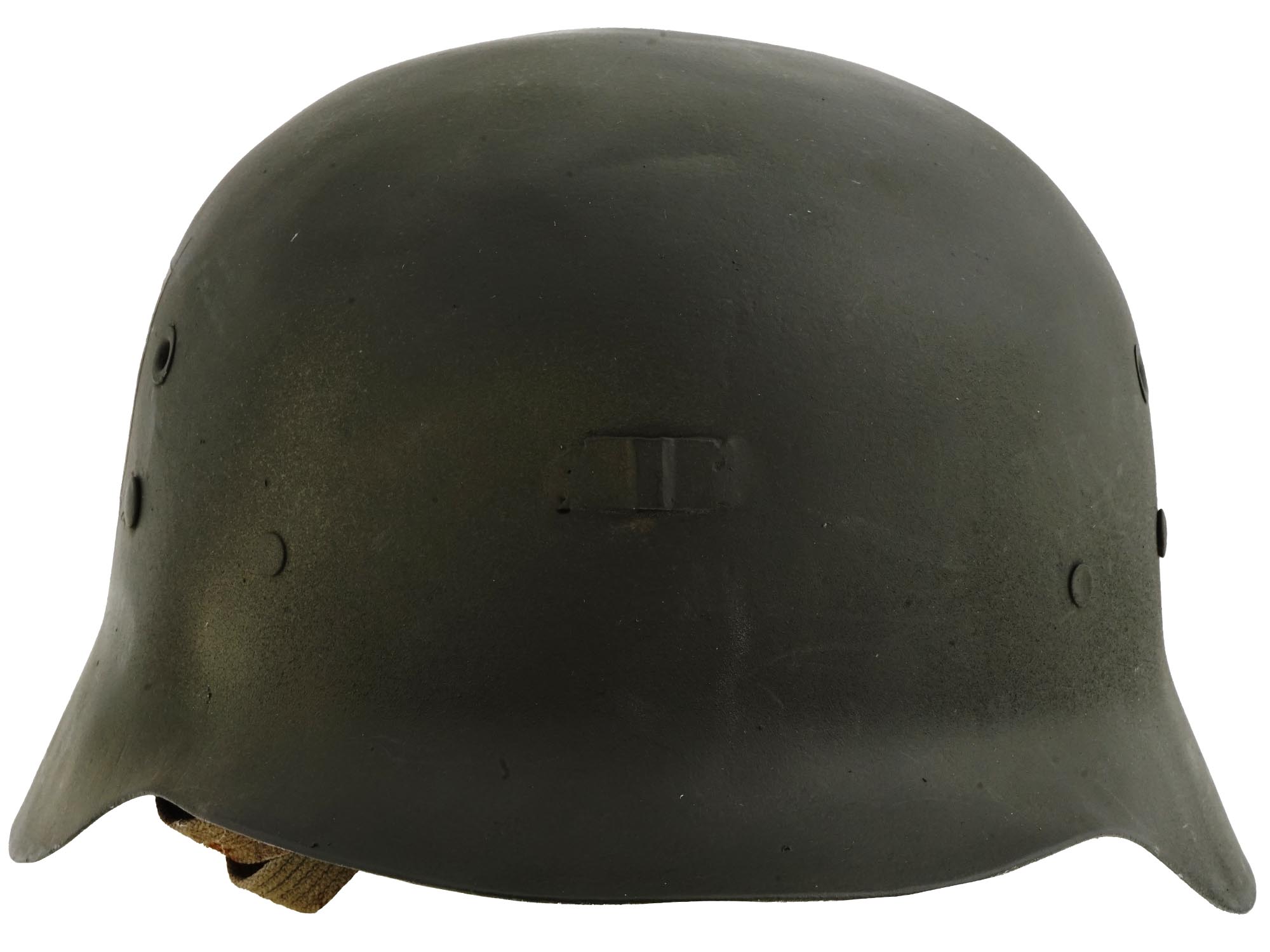 WWII GERMAN M35 STEEL HELMET WITH NAZI SYMBOLS PIC-3