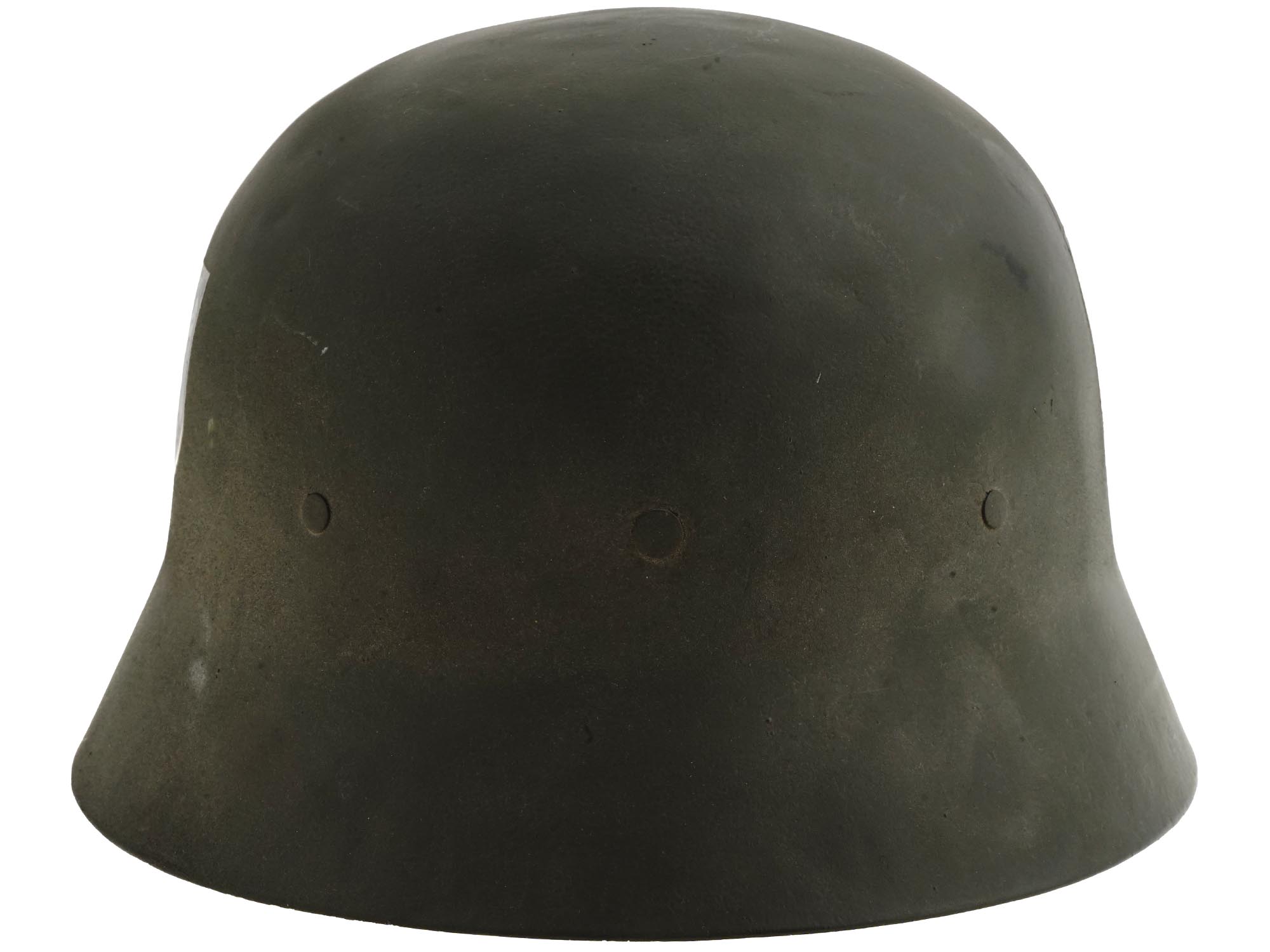 WWII GERMAN M35 STEEL HELMET WITH NAZI SYMBOLS PIC-4