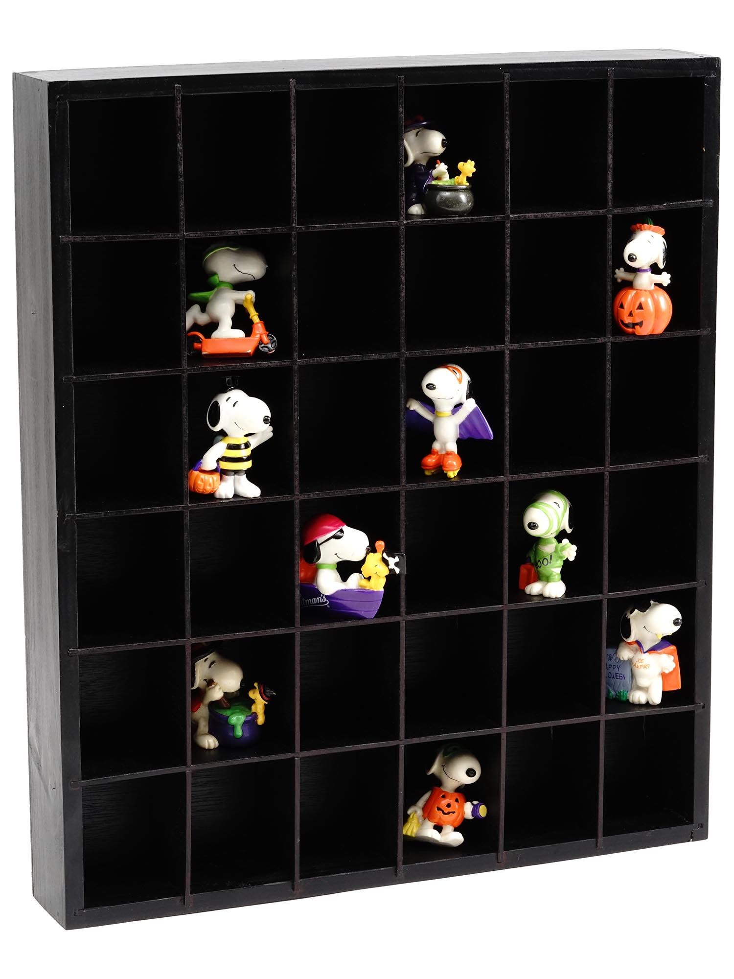 FULL HALLOWEEN SNOOPY COLLECTION W DISPLAY CASE PIC-0