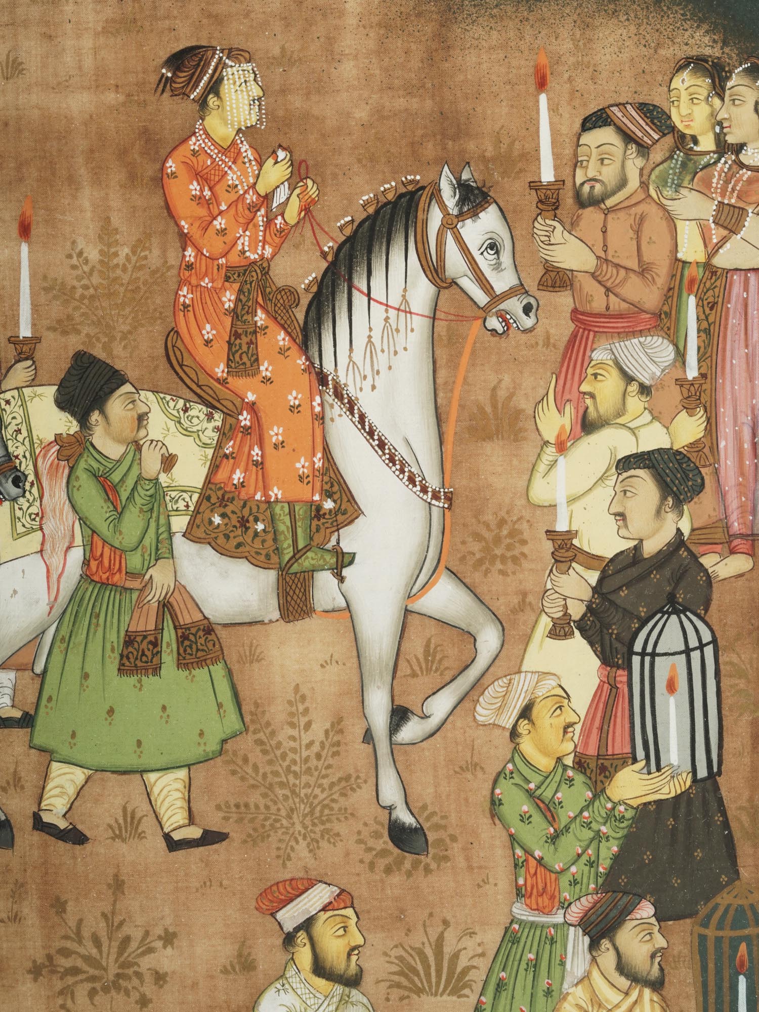 INDIAN MUGHAL MINIATURE PAINTING FROM PADSHAHNAMA PIC-2