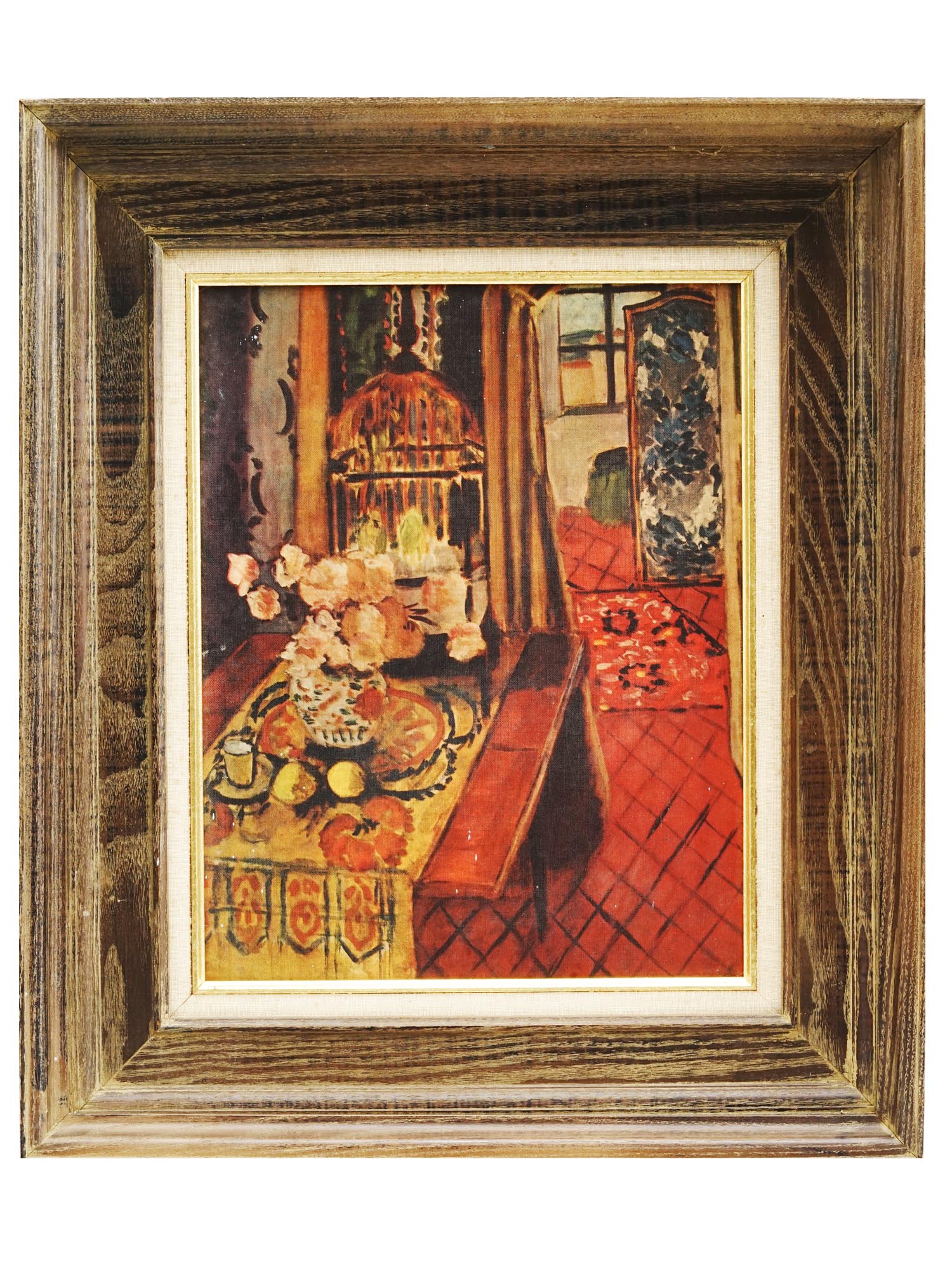 CANVAS PRINT OF INTERIOR VIEW AFTER HENRI MATISSE