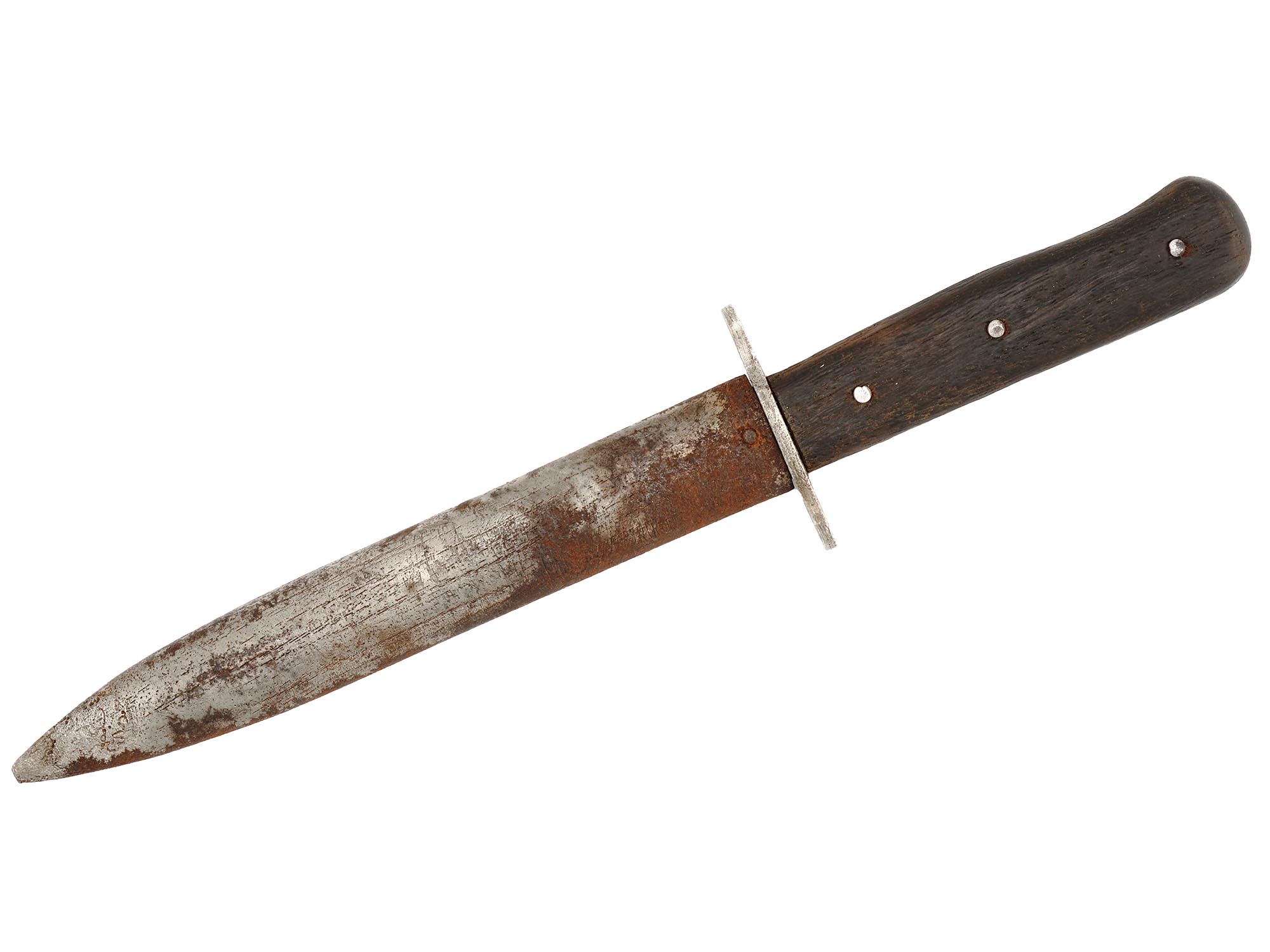 A WWII NAZI GERMANY TRENCH KNIFE WITH SHEATH PIC-1