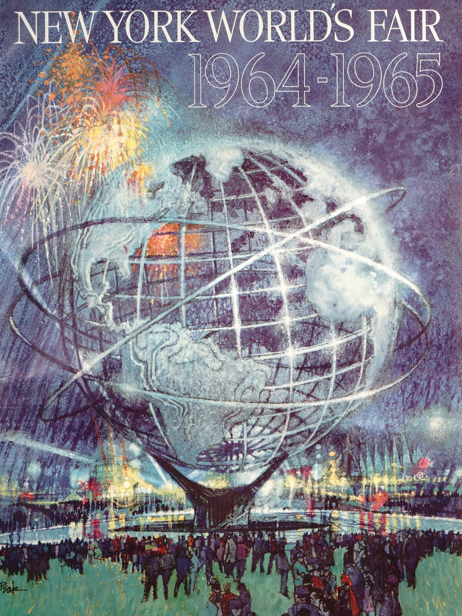 1964 NEW YORK WORLDS FAIR POSTERS BY ROBERT PEAK PIC-1