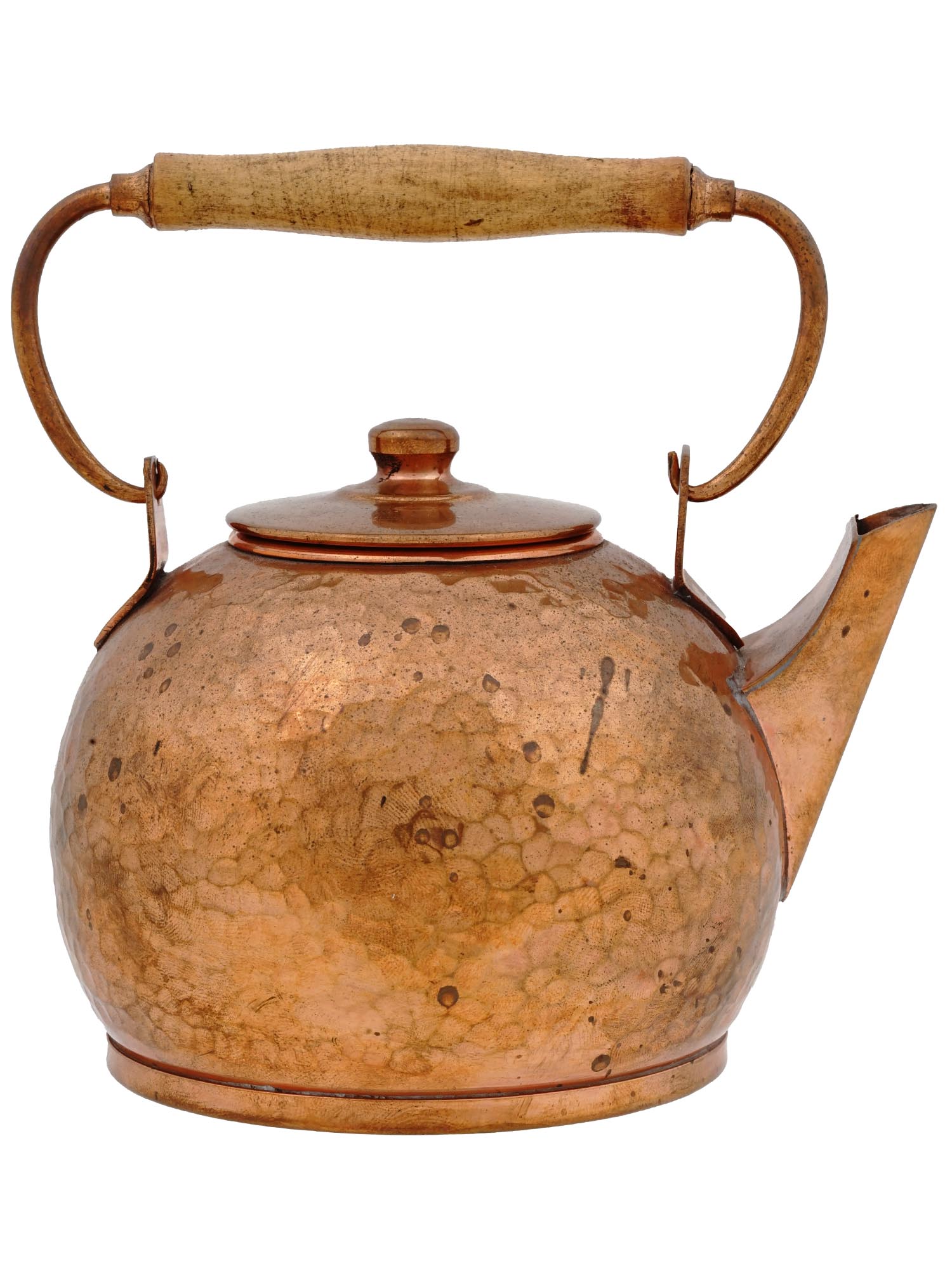 VINTAGE RECUERDO CHILE HAMMERED COPPER TEAPOT PIC-1