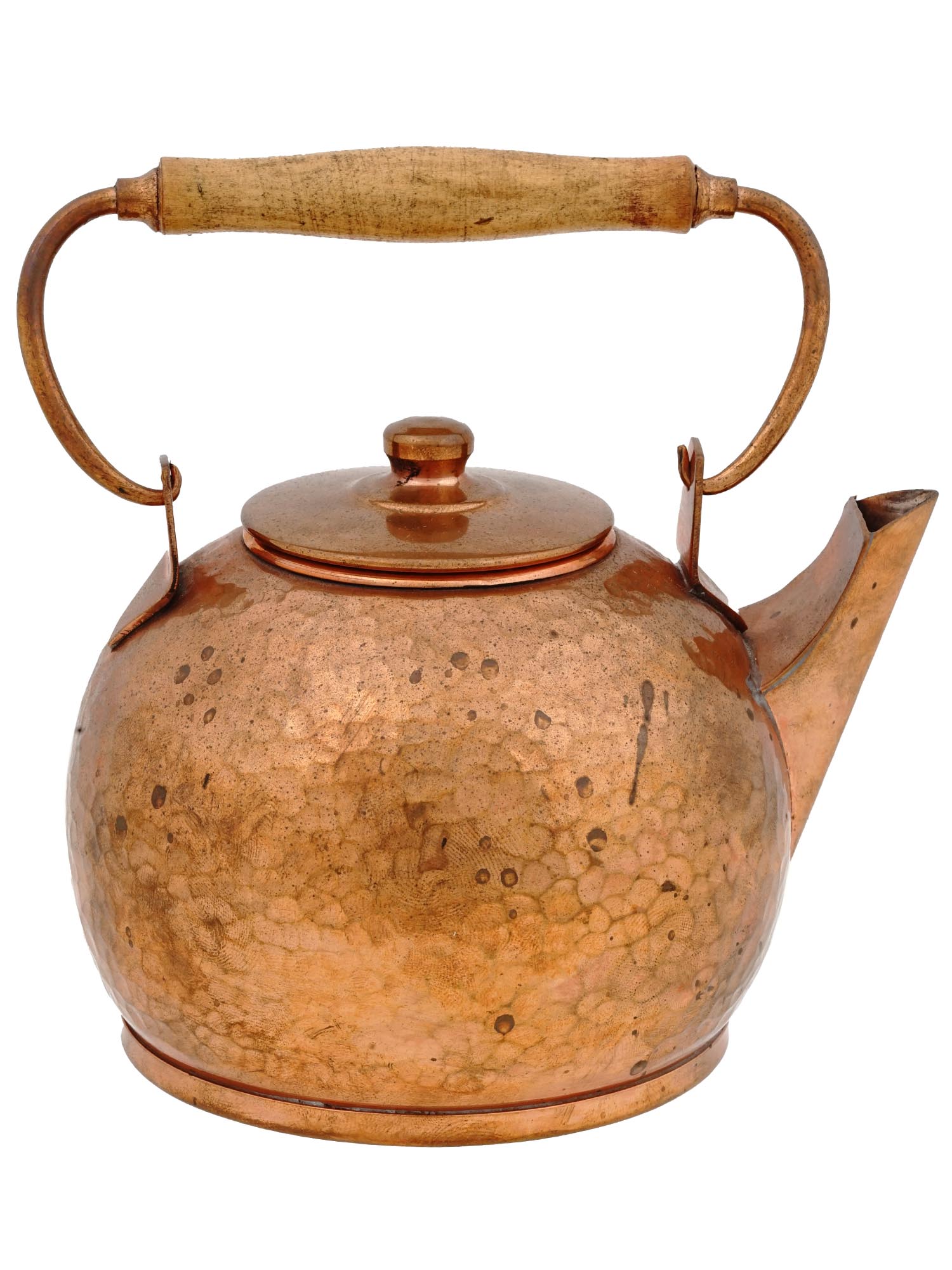 VINTAGE RECUERDO CHILE HAMMERED COPPER TEAPOT PIC-0