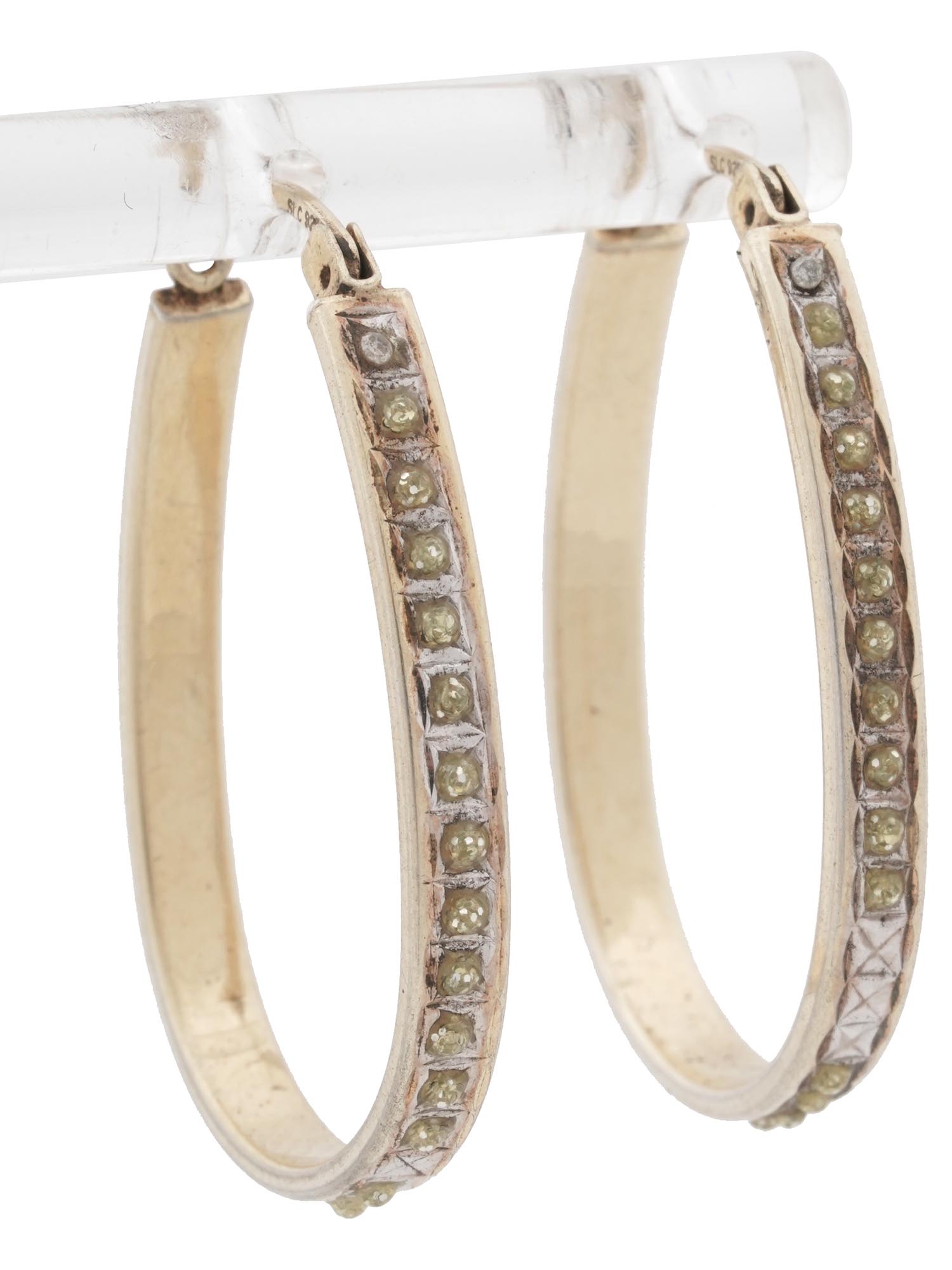 MEXICAN STERLING SILVER CLIP ON AND HOOP EARRINGS PIC-1