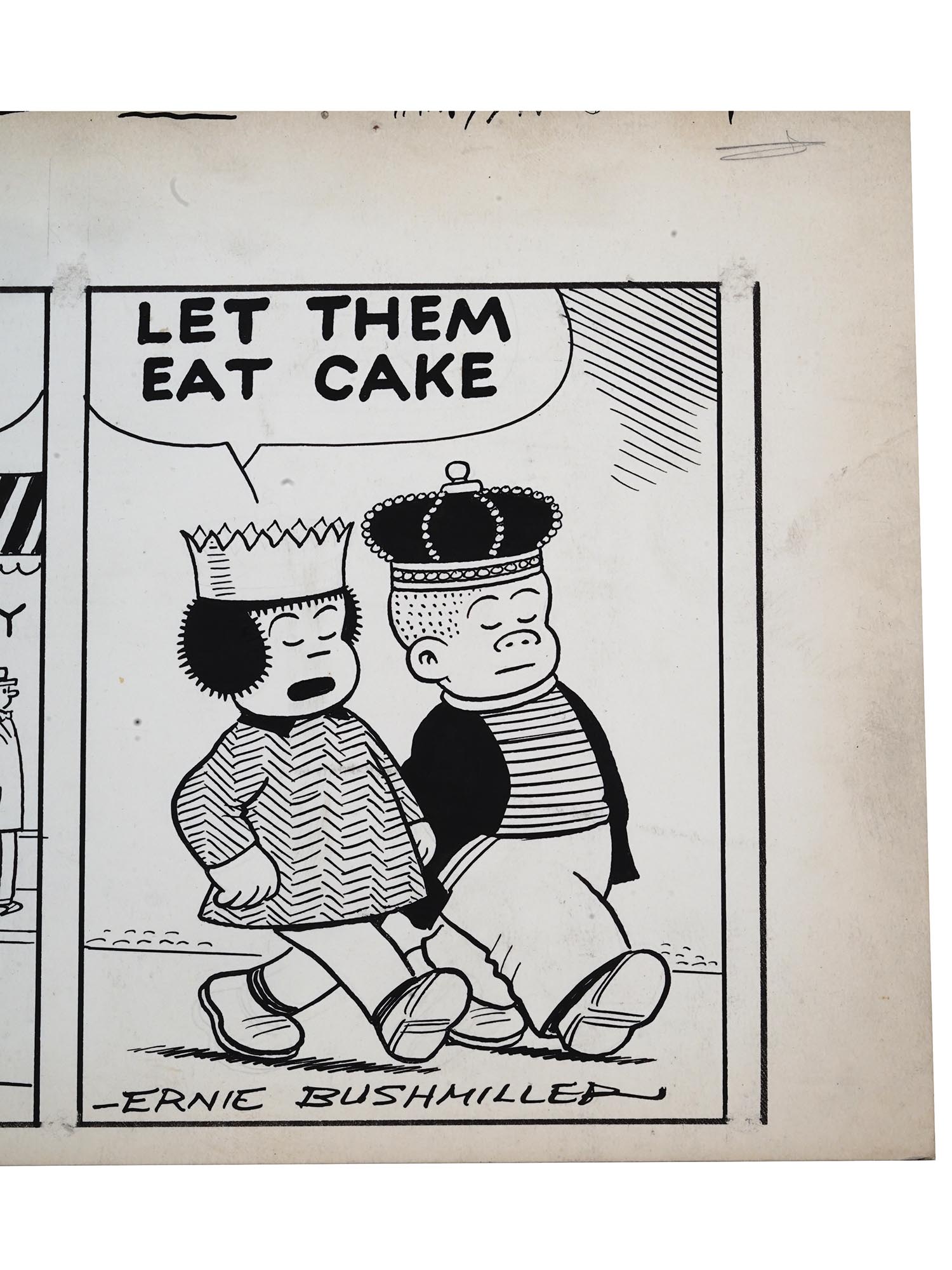 ORIGINAL COMIC STRIP DRAWING BY ERNIE BUSHMILLER PIC-3