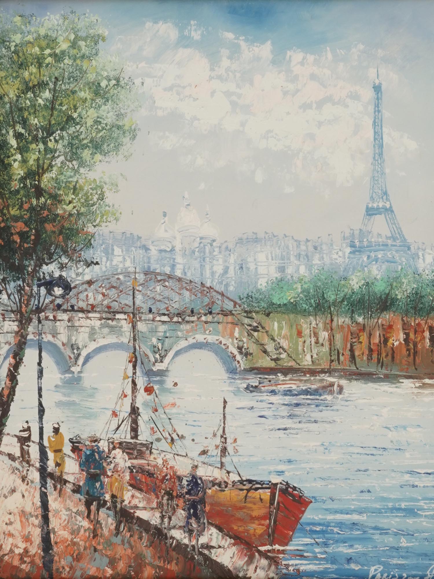 IMPRESSIONIST OIL PAINTING PARIS VIEW BY ATANAS PIC-1