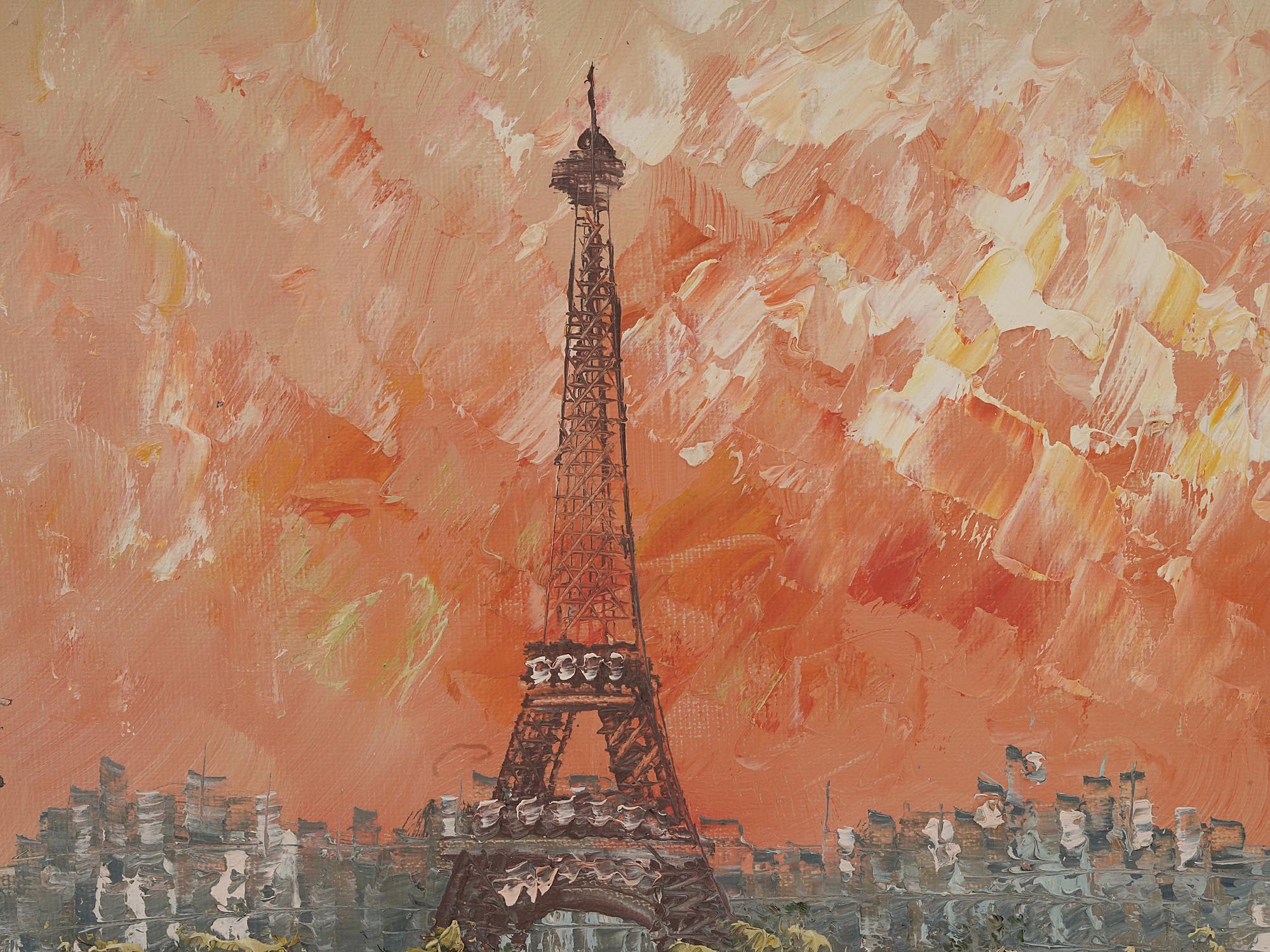 IMPRESSIONIST OIL PAINTING PARIS VIEW BY ATANAS PIC-2