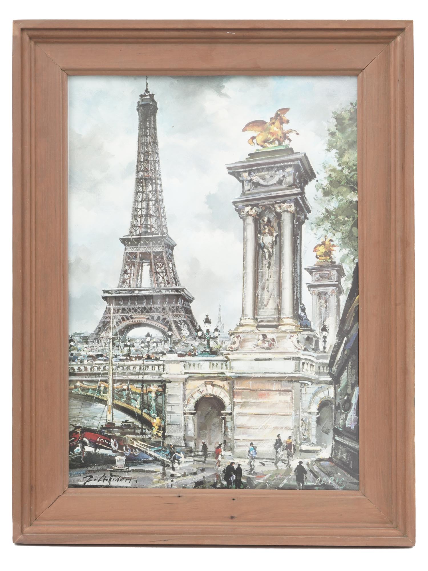FRENCH PARIS VIEW PRINT BY JACQUES CHARDON PIC-0