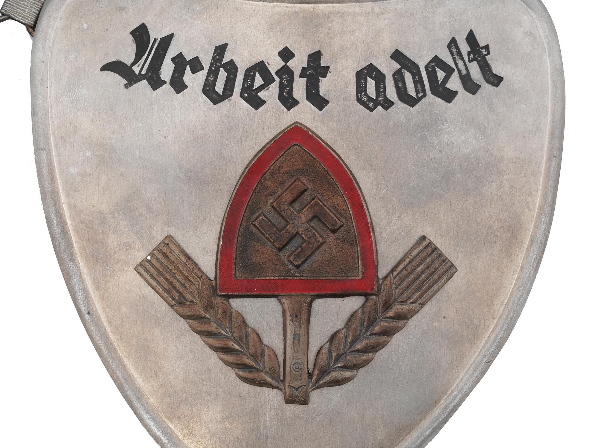 WWII GERMAN REICH LABOUR SERVICE OFFICERS GORGET PIC-2