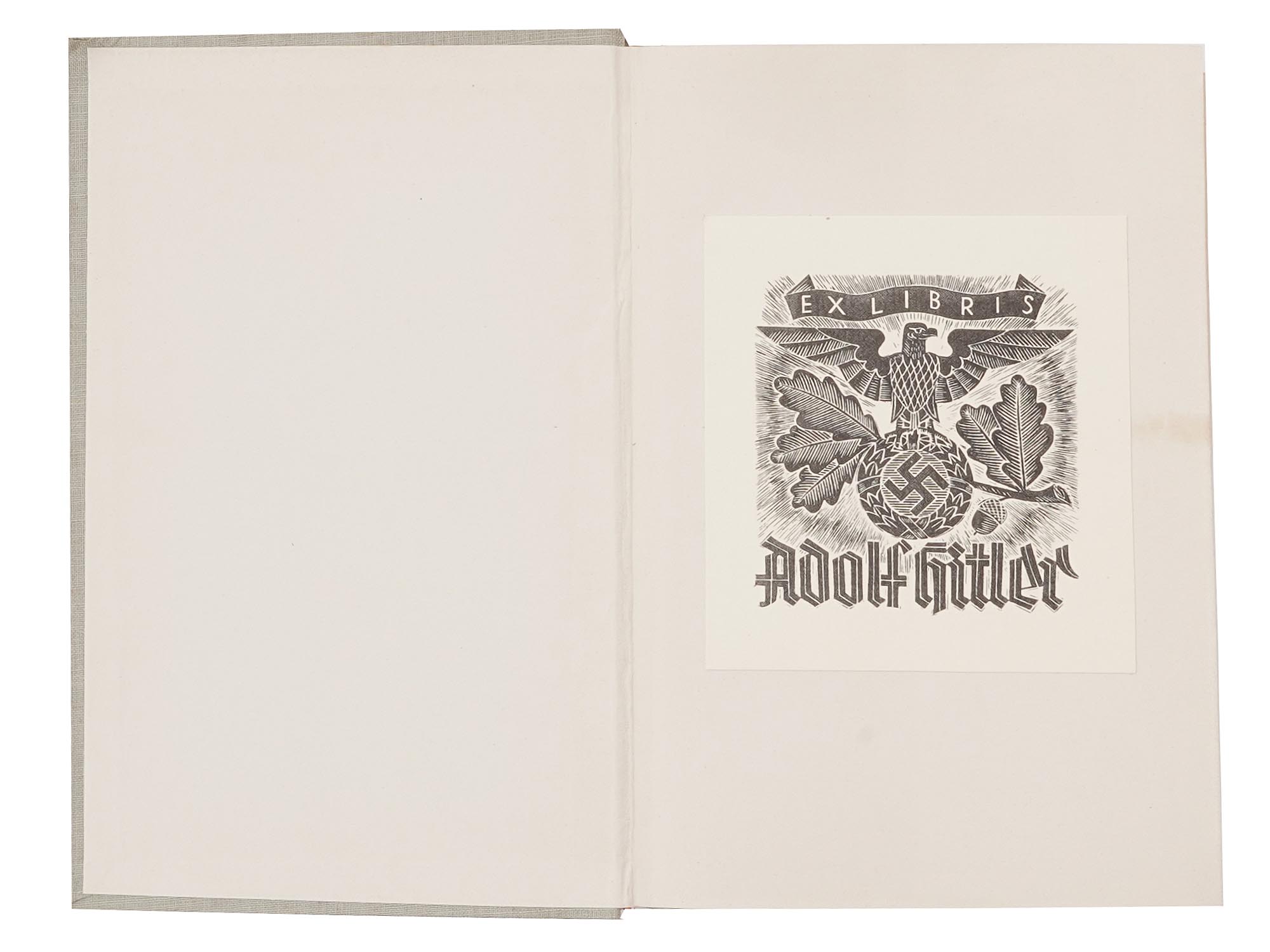 1940 NAZI GERMAN BOOK FROM ADOLF HITLERS LIBRARY PIC-0