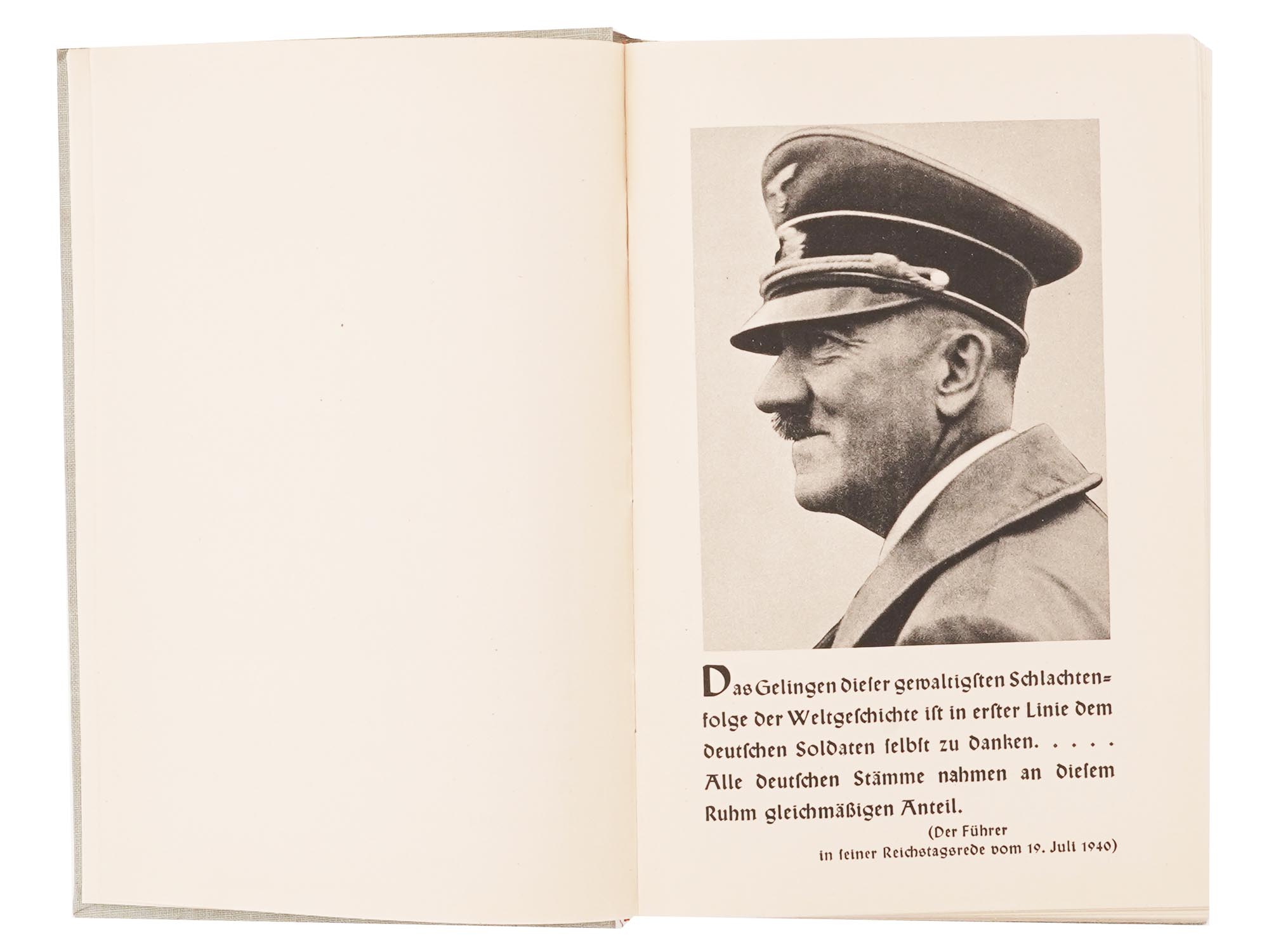 1940 NAZI GERMAN BOOK FROM ADOLF HITLERS LIBRARY PIC-6