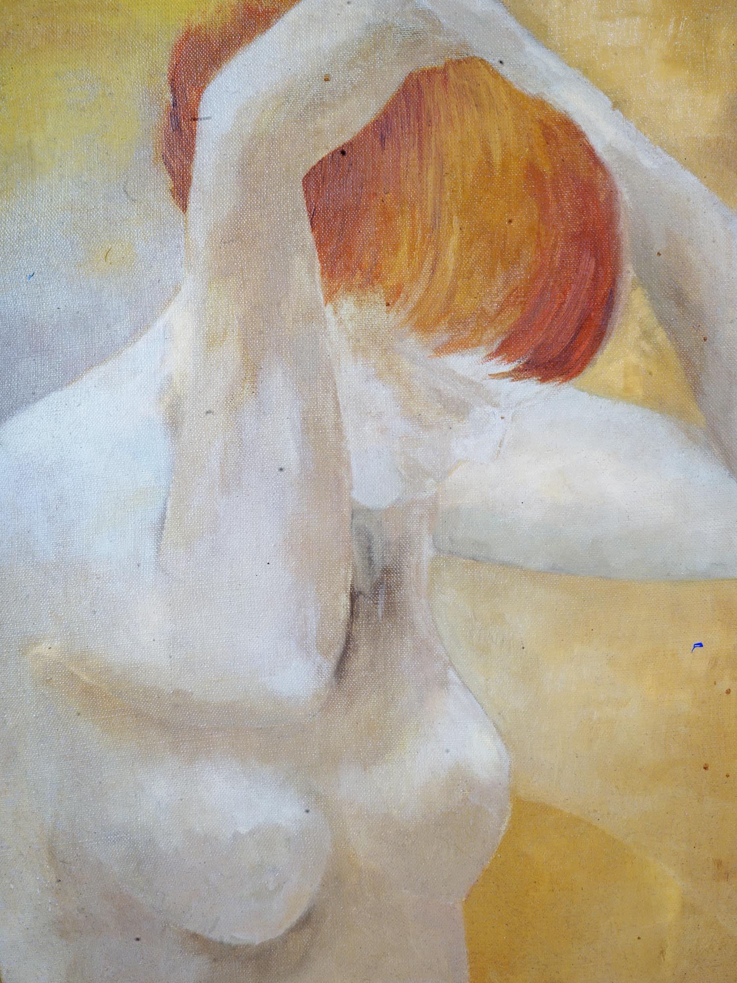 MID CENT FEMALE NUDE OIL PAINTING BY H. ROBBINS PIC-1