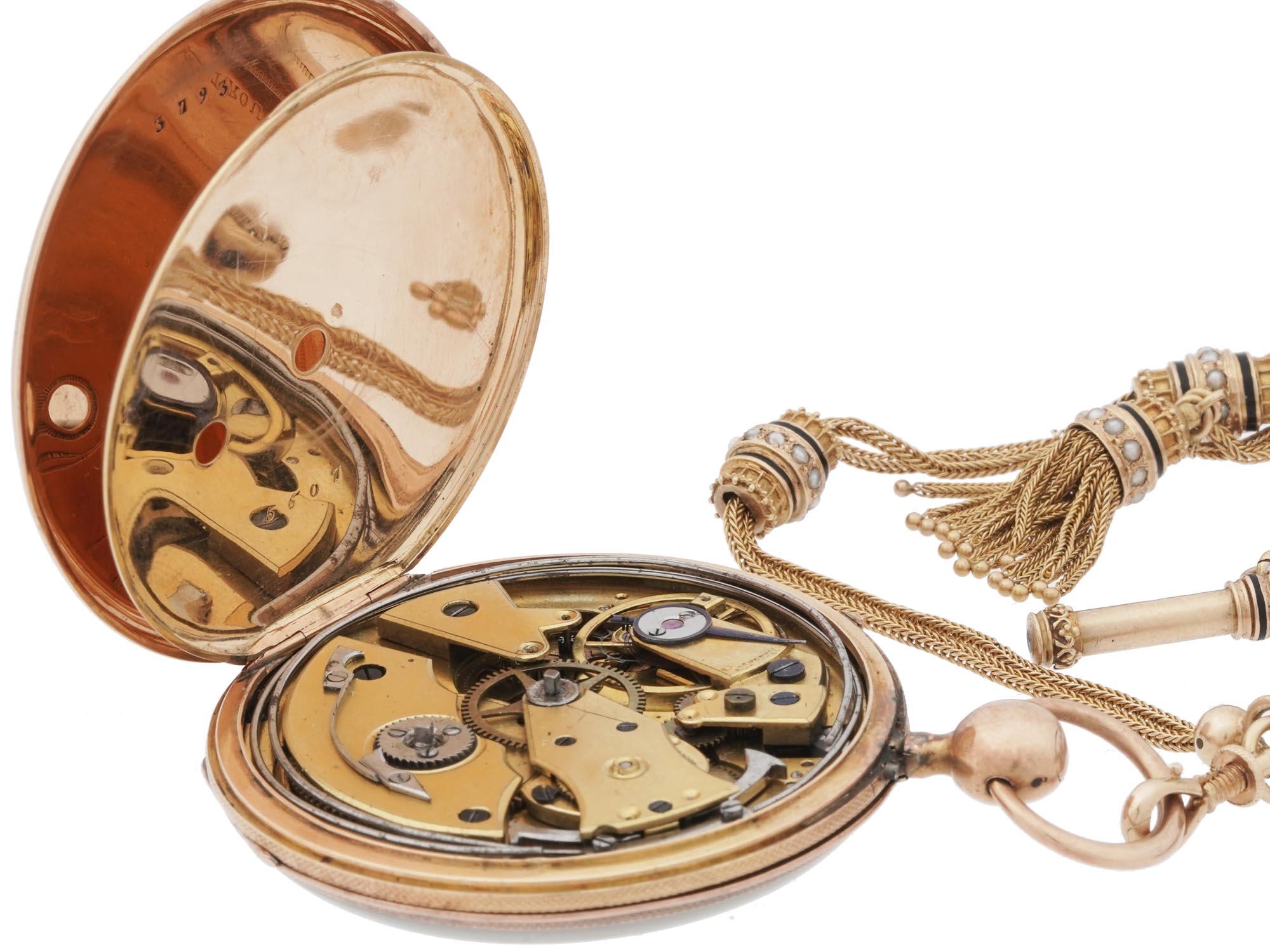 ANTIQUE FRENCH 14K GOLD POCKET WATCH CIRCA 1880 PIC-6