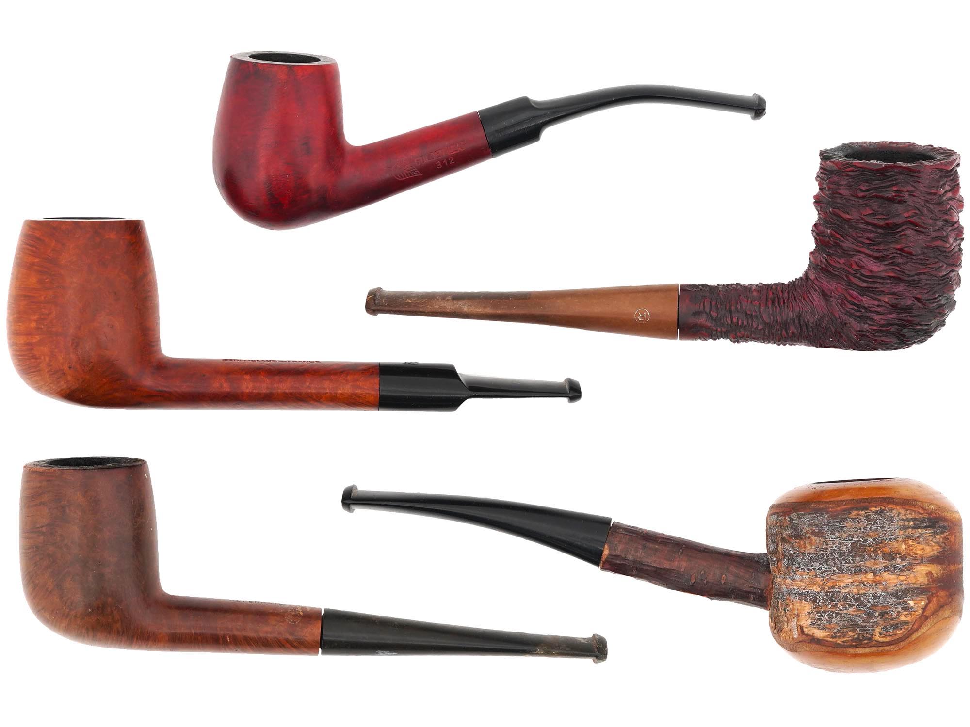 FILTERS CLEANER CARVED WOODEN TOBACCO PIPES SET PIC-3