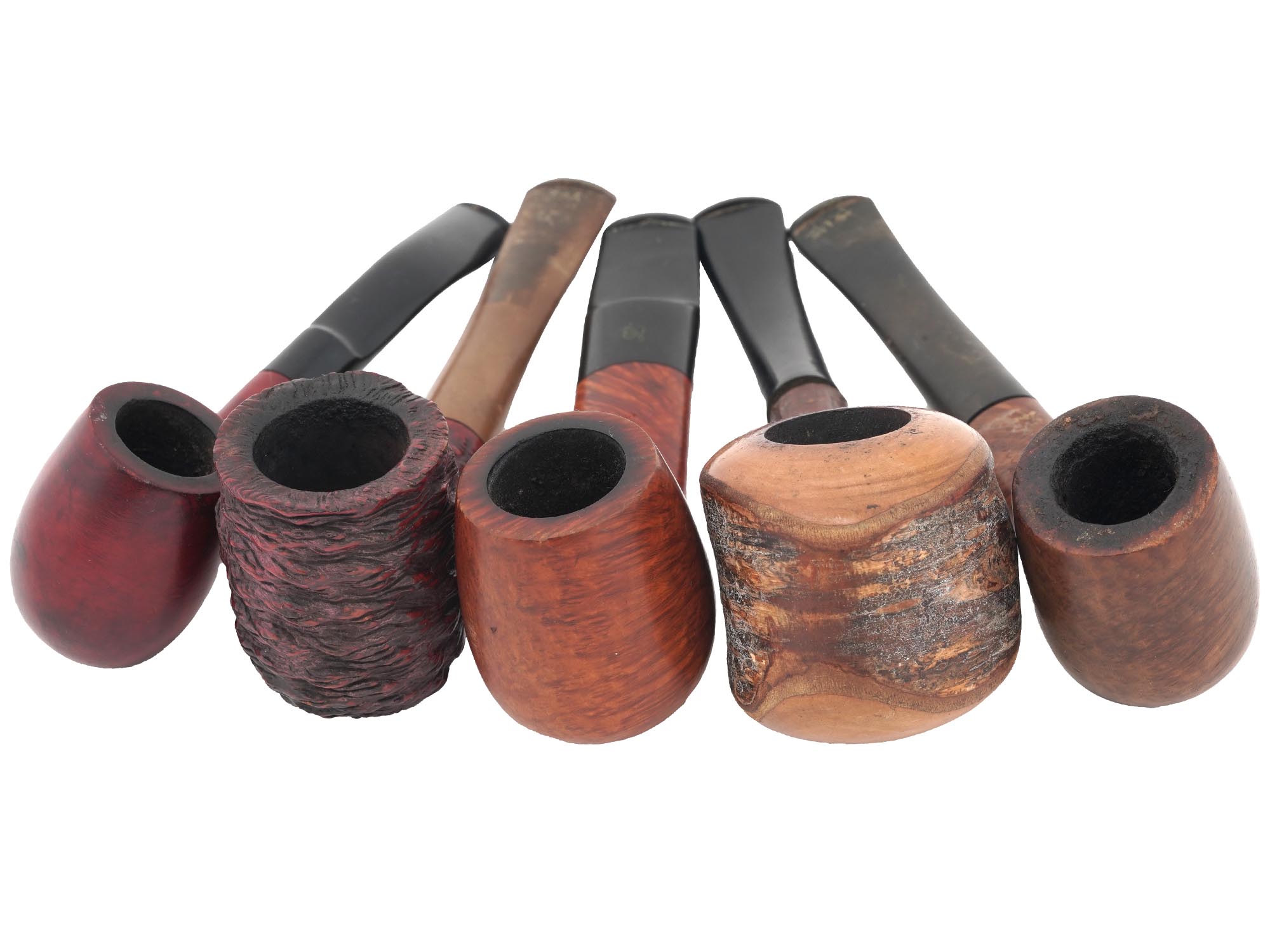 FILTERS CLEANER CARVED WOODEN TOBACCO PIPES SET PIC-1