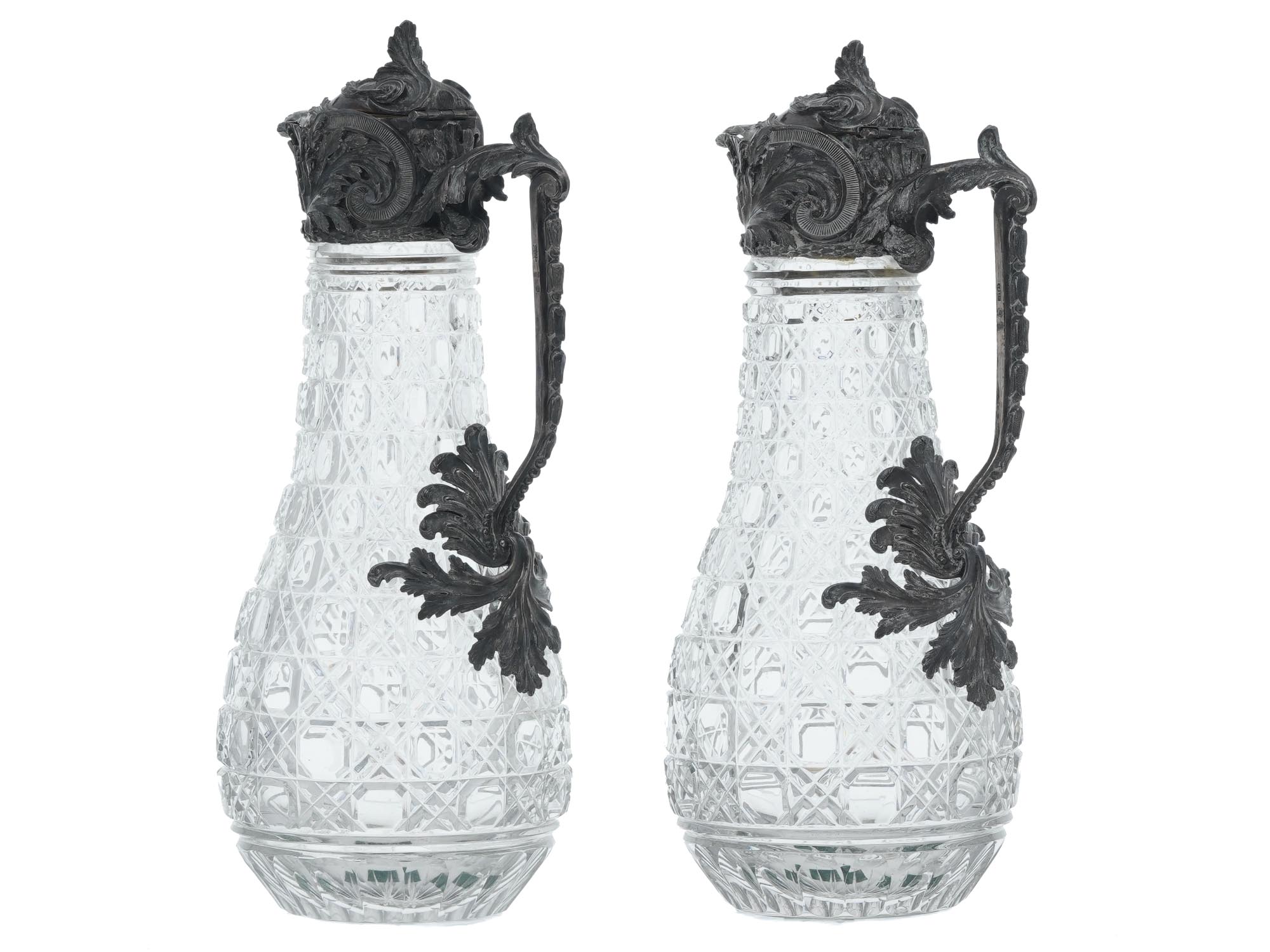 RUSSIAN SILVER AND CUT CRYSTAL DECANTERS BY BOLIN PIC-4