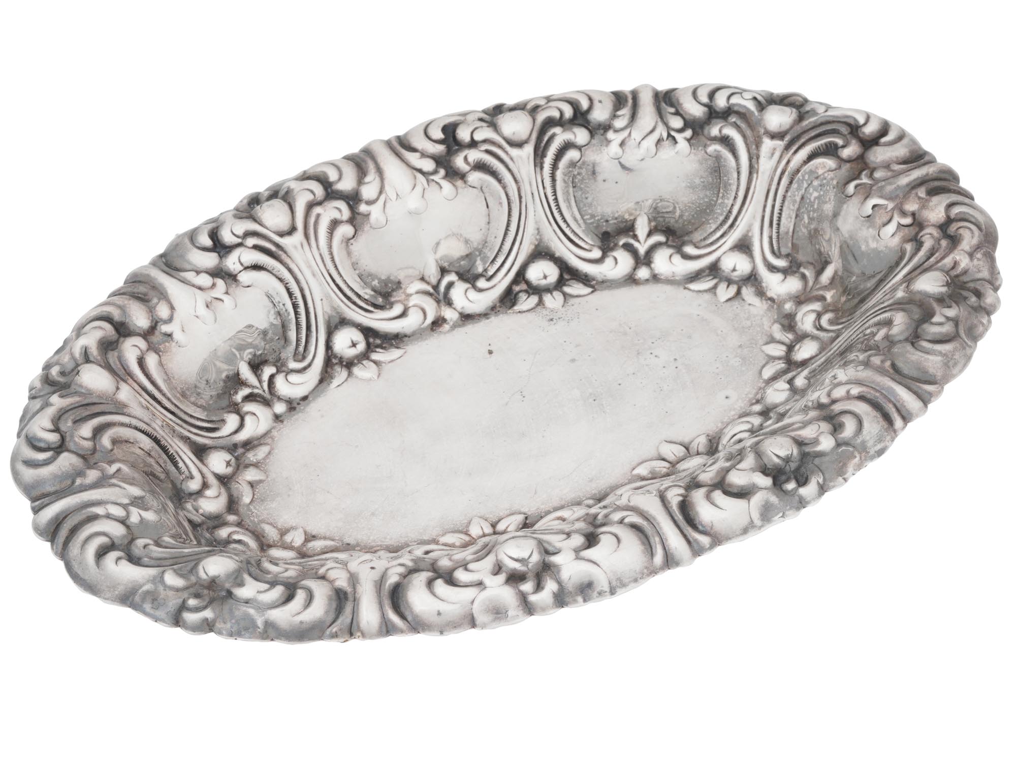 VINTAGE AMERICAN GORHAM REPOUSSE SILVER PLATE TRAY PIC-1