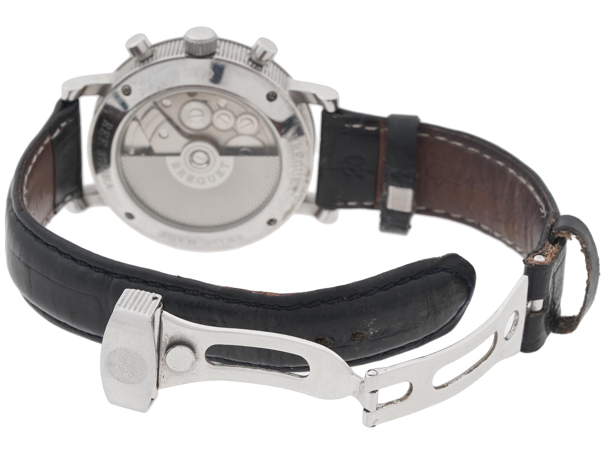 MODERN GUILLOCHE WRIST WATCH W LEATHER BRACELET PIC-3