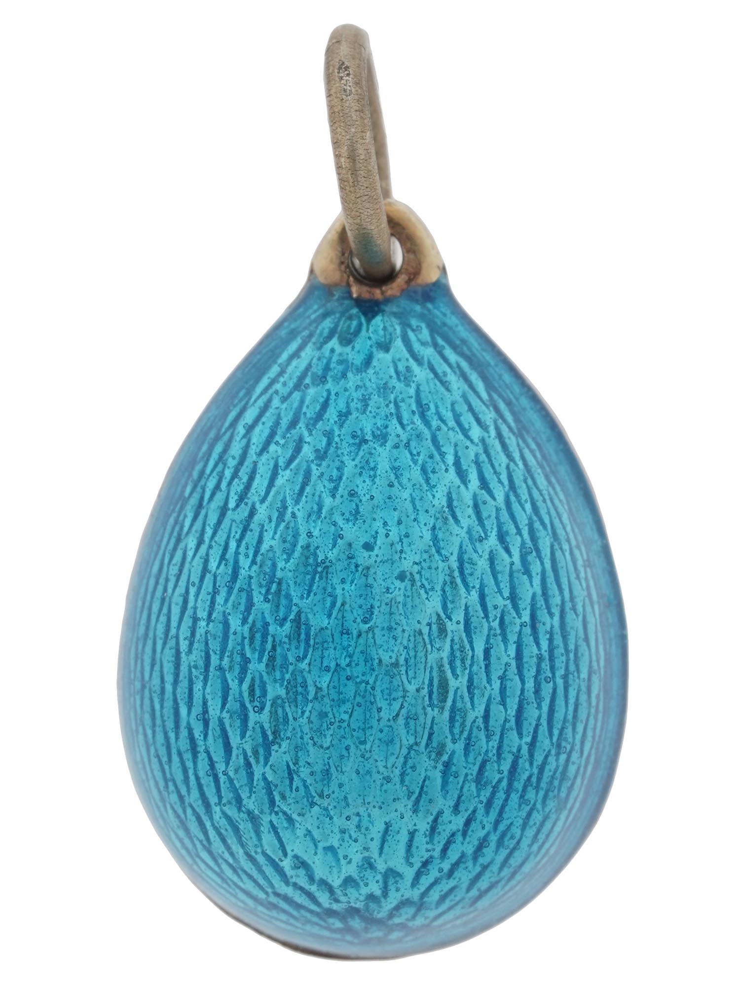 RUSSIAN SILVER ENAMEL DIAMOND EASTER EGG PENDANT PIC-2