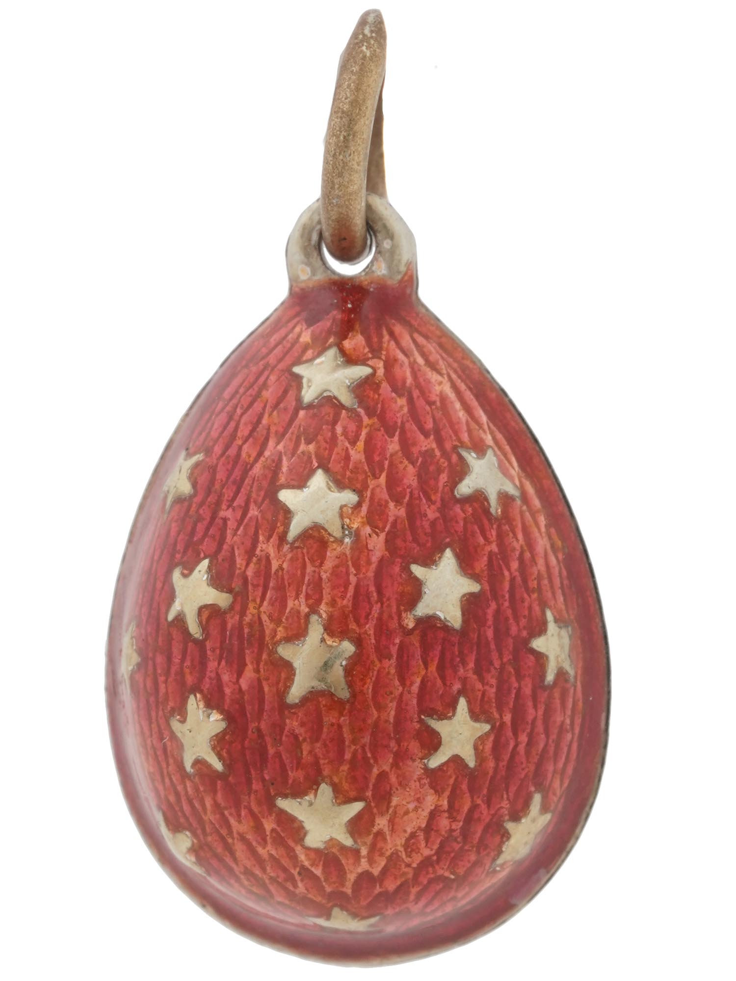 RUSSIAN SILVER ENAMEL LIBRA EASTER EGG PENDANT PIC-2