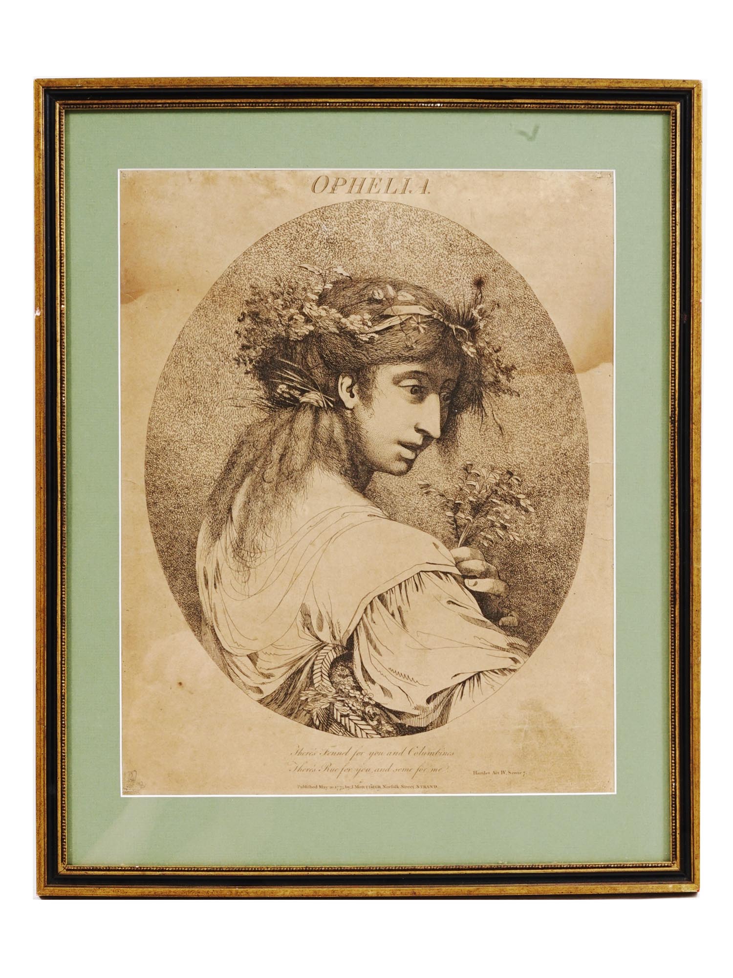 ANTIQUE THEATRICAL ETCHINGS BY JOHN H. MORTIMER PIC-1