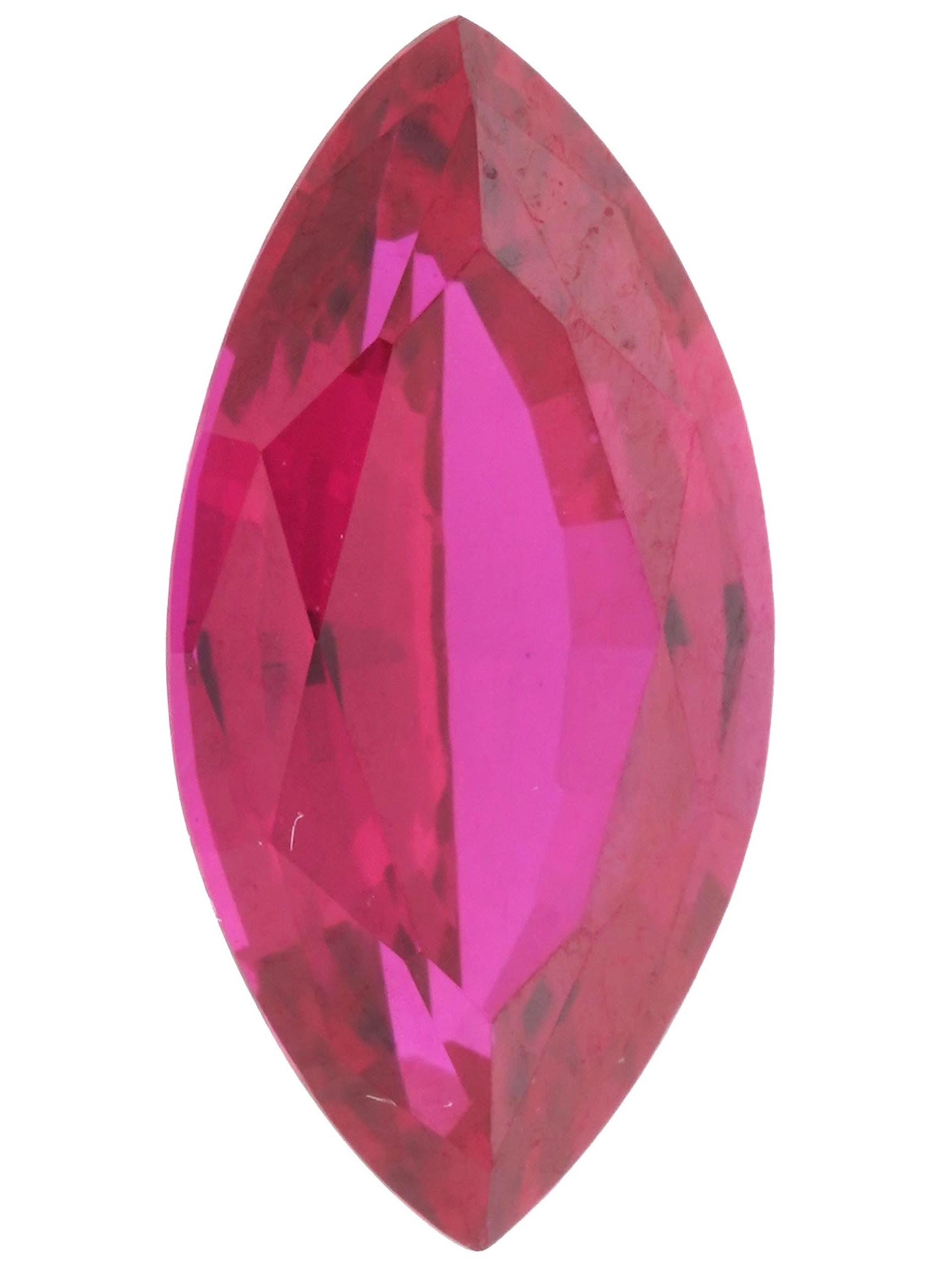 2 CARAT MARQUISE CUT BURMA RUBY GEMSTONE PIC-0