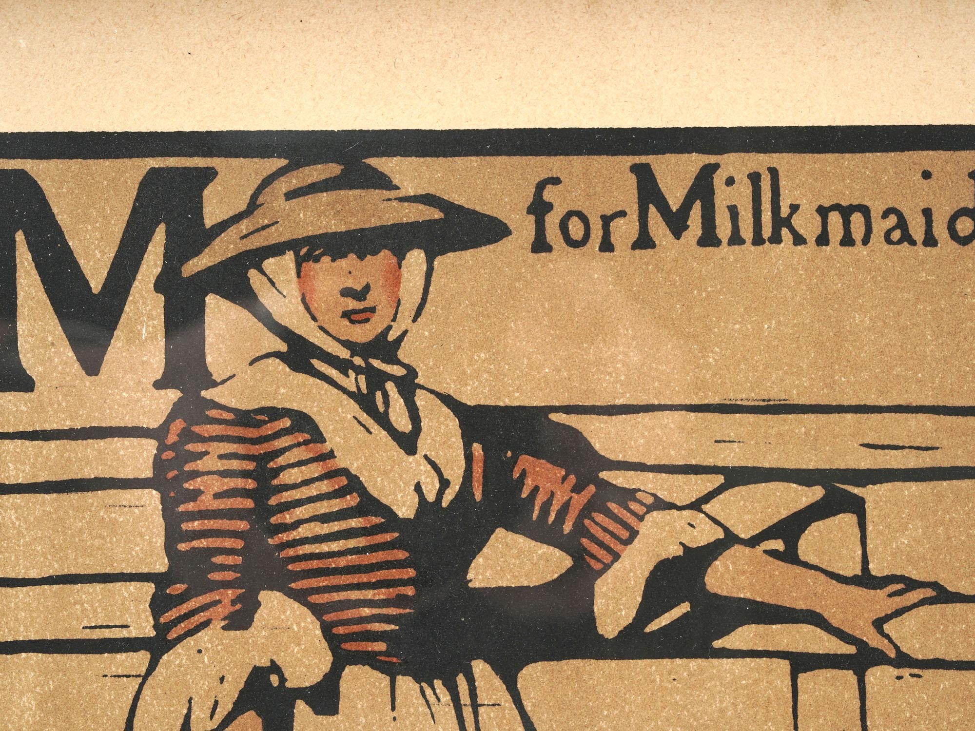 ANTIQUE PRINT M FOR MILKMAID BY WILLIAM NICHOLSON PIC-2