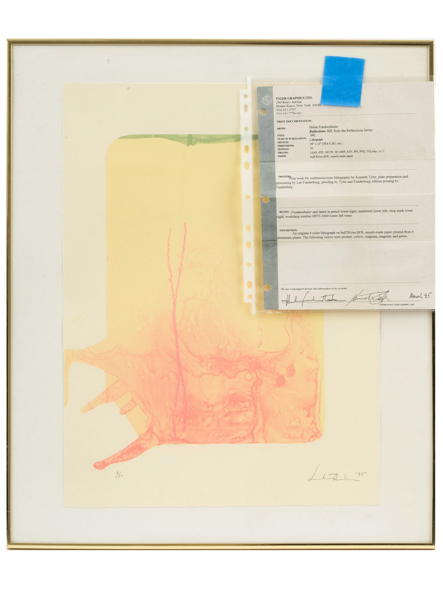 1995 AMERICAN LITHOGRAPH BY HELEN FRANKENTHALER PIC-2