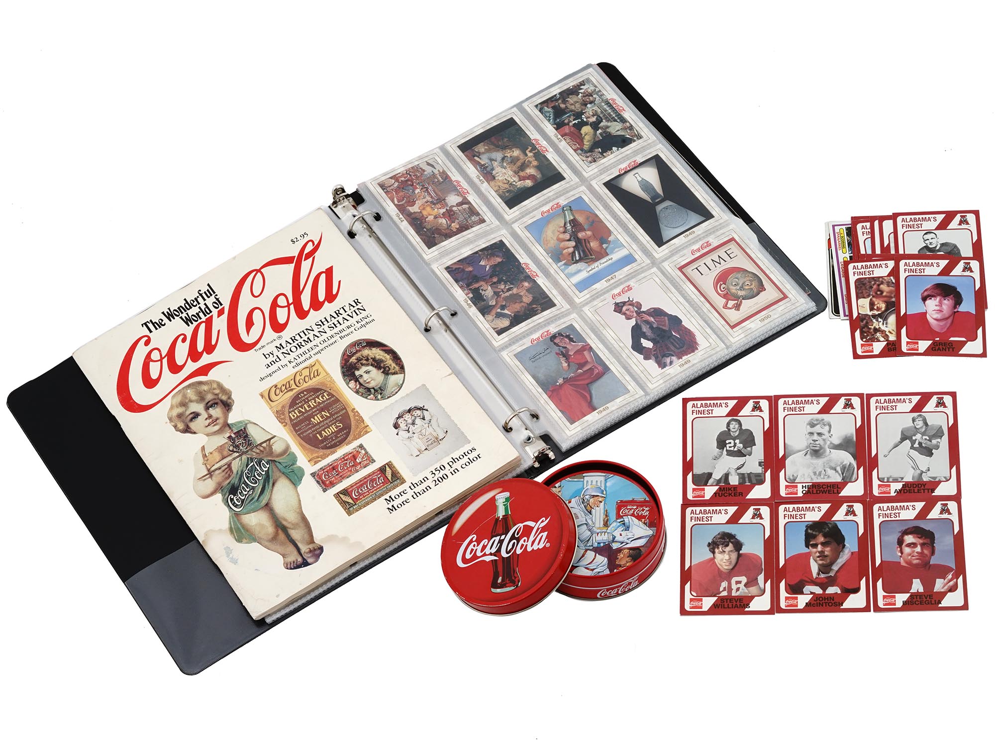 COCA COLA TRADING CARDS COLLECTION AND COASTERS PIC-0