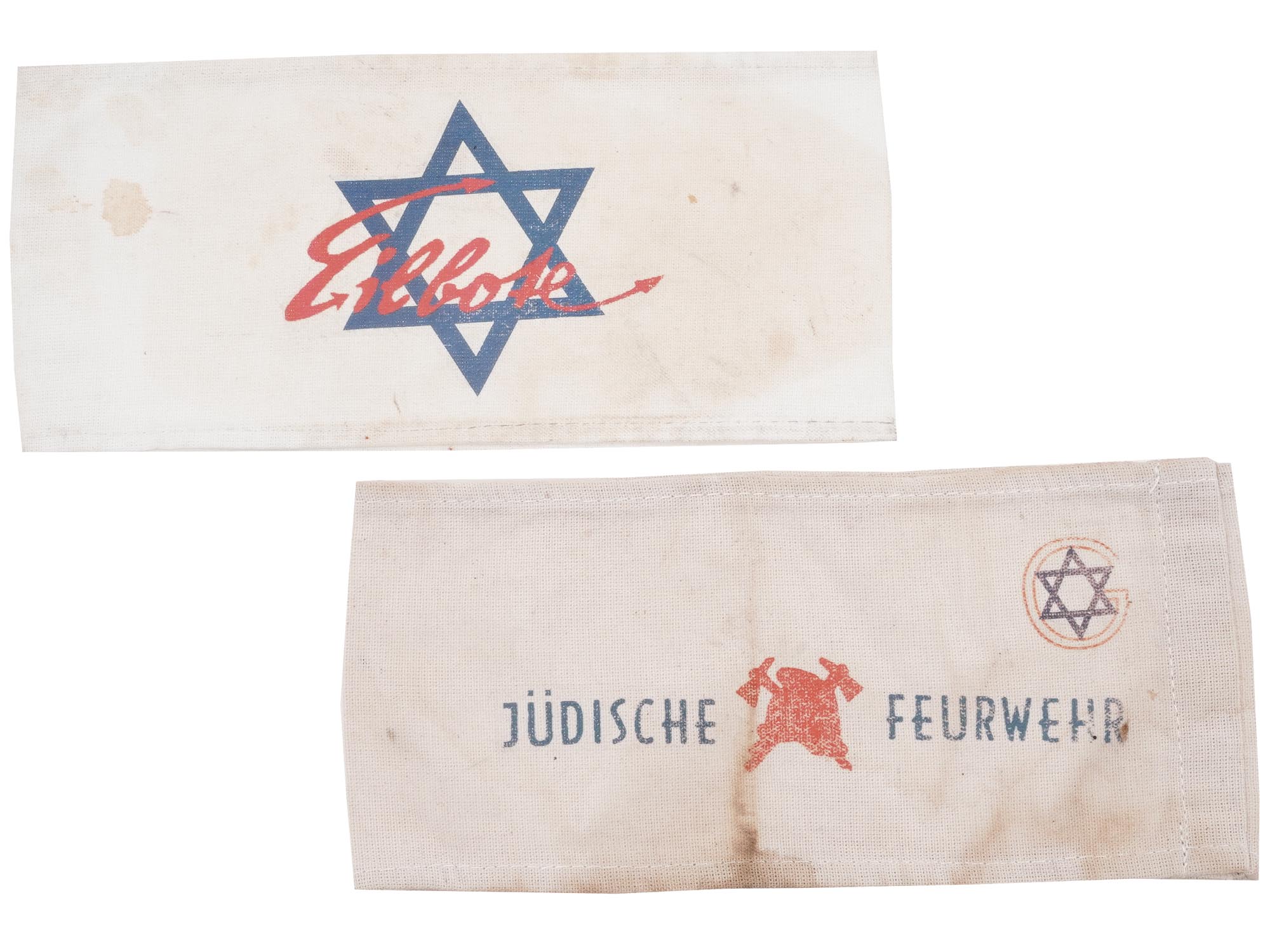 WWII HOLOCAUST JEWISH GHETTO ARMBANDS, 4 PCS PIC-3