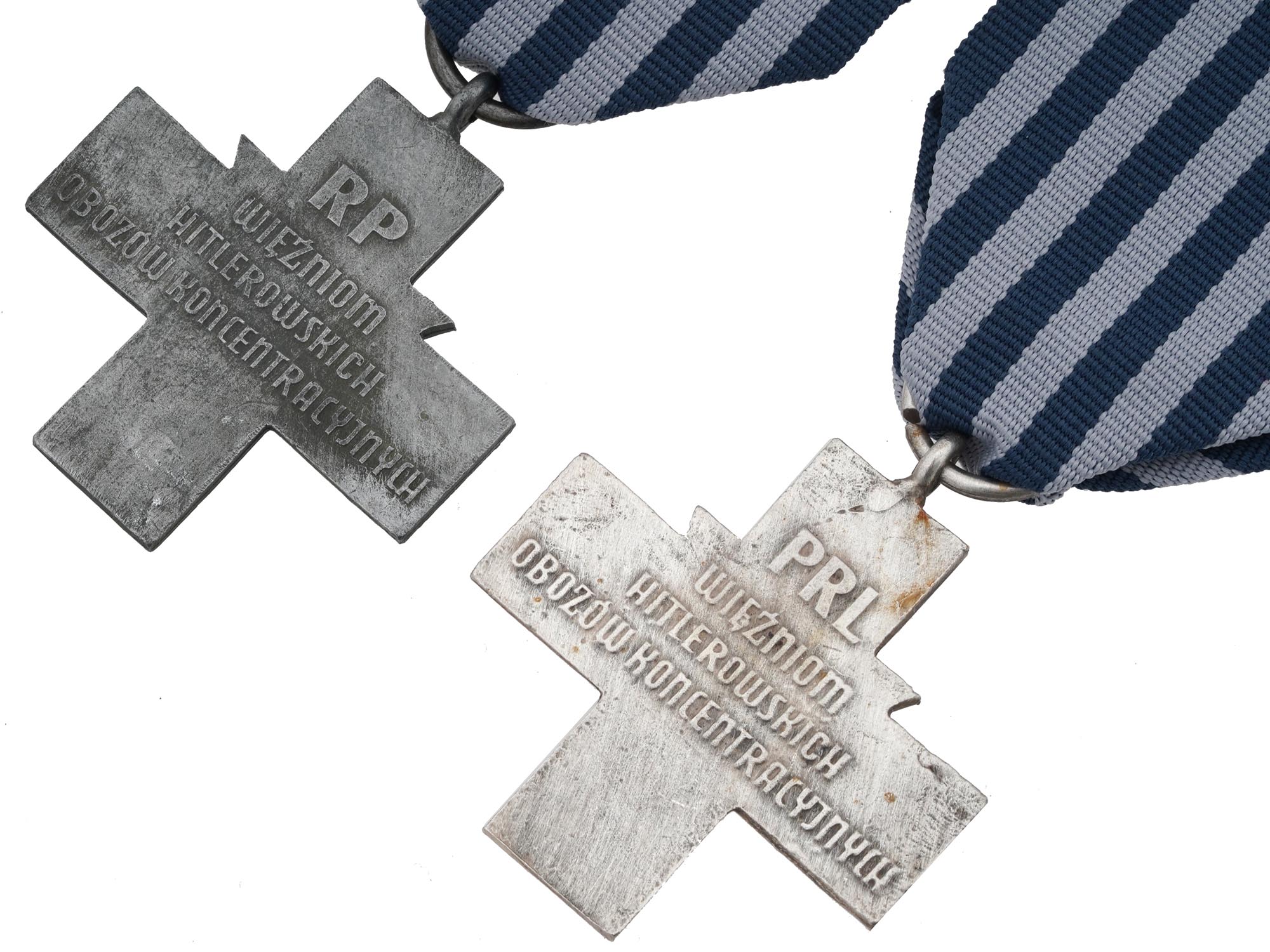 PAIR OF POLISH AUSCHWITZ CROSS CIVIL AWARDS PIC-3