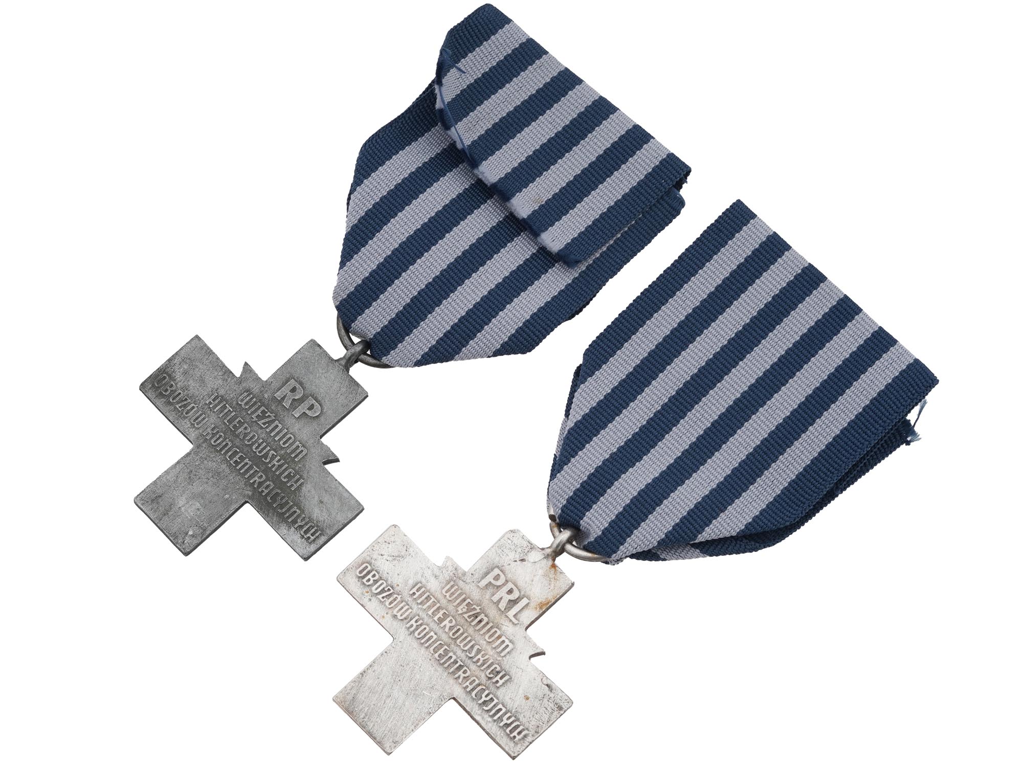 PAIR OF POLISH AUSCHWITZ CROSS CIVIL AWARDS PIC-1