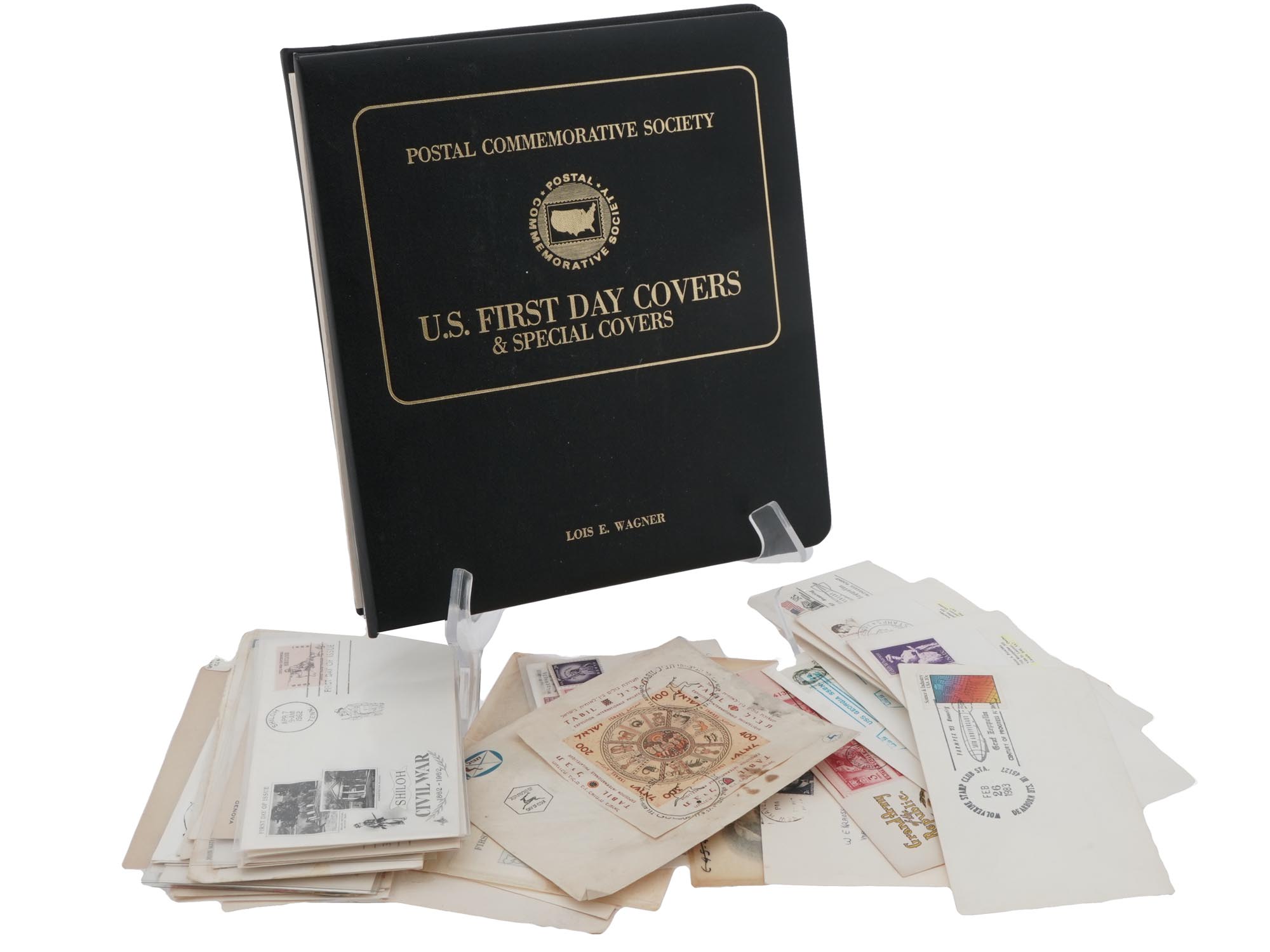 VINTAGE AMERICAN FIRST DAY COVER PHILATELY ALBUM PIC-0