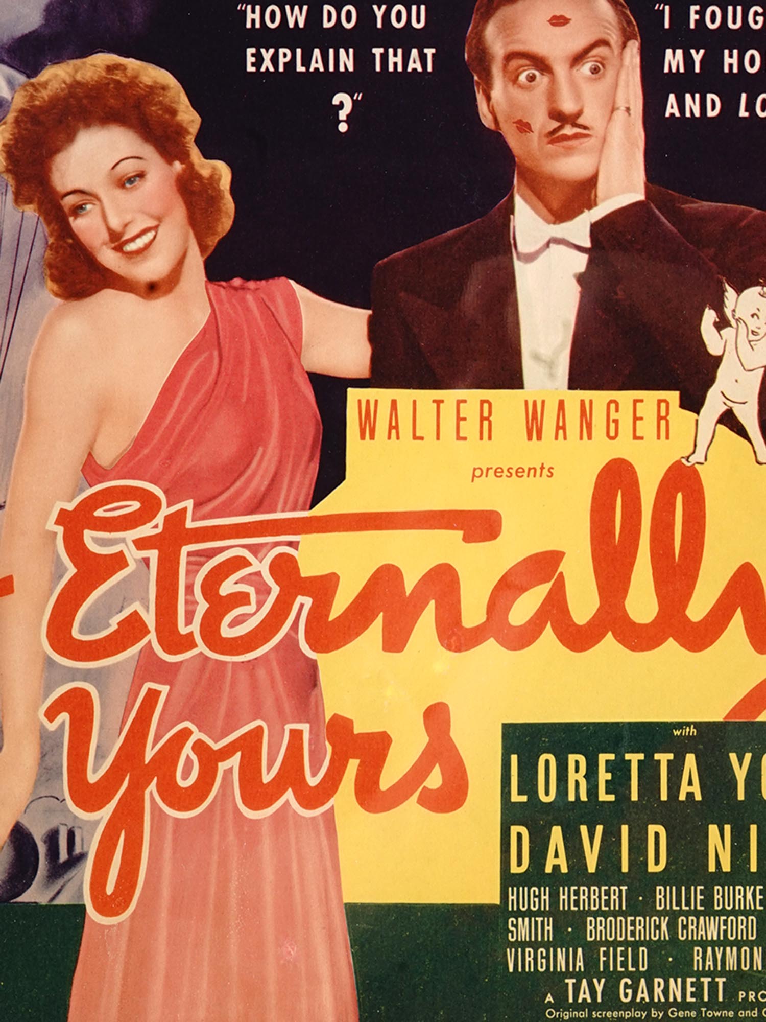 1939 NYWF ETERNALLY YOURS COLOR MOVIE POSTER PIC-1