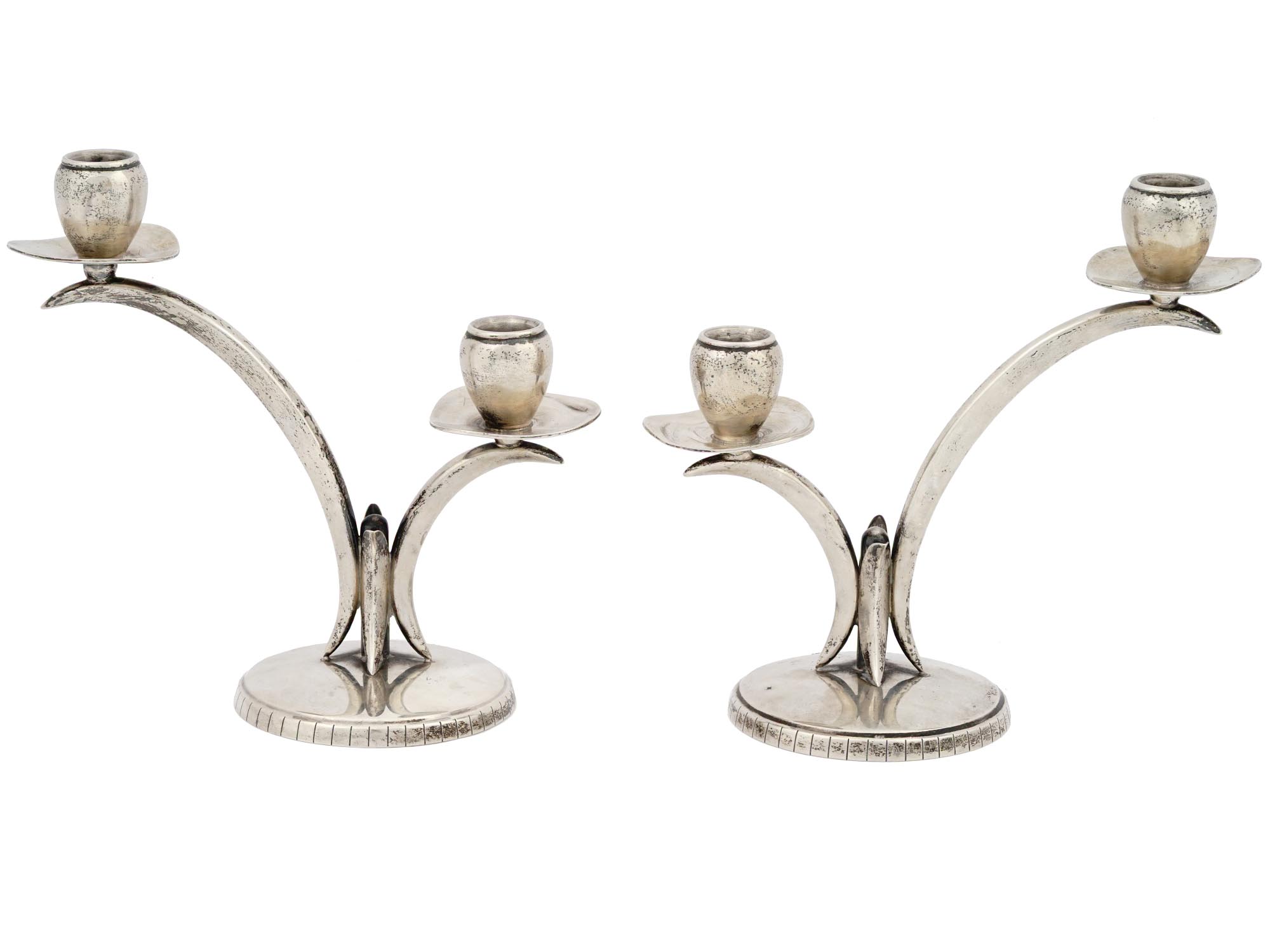 MIDCENT TIFFANY AND CO STERLING SILVER CANDELABRA PIC-0