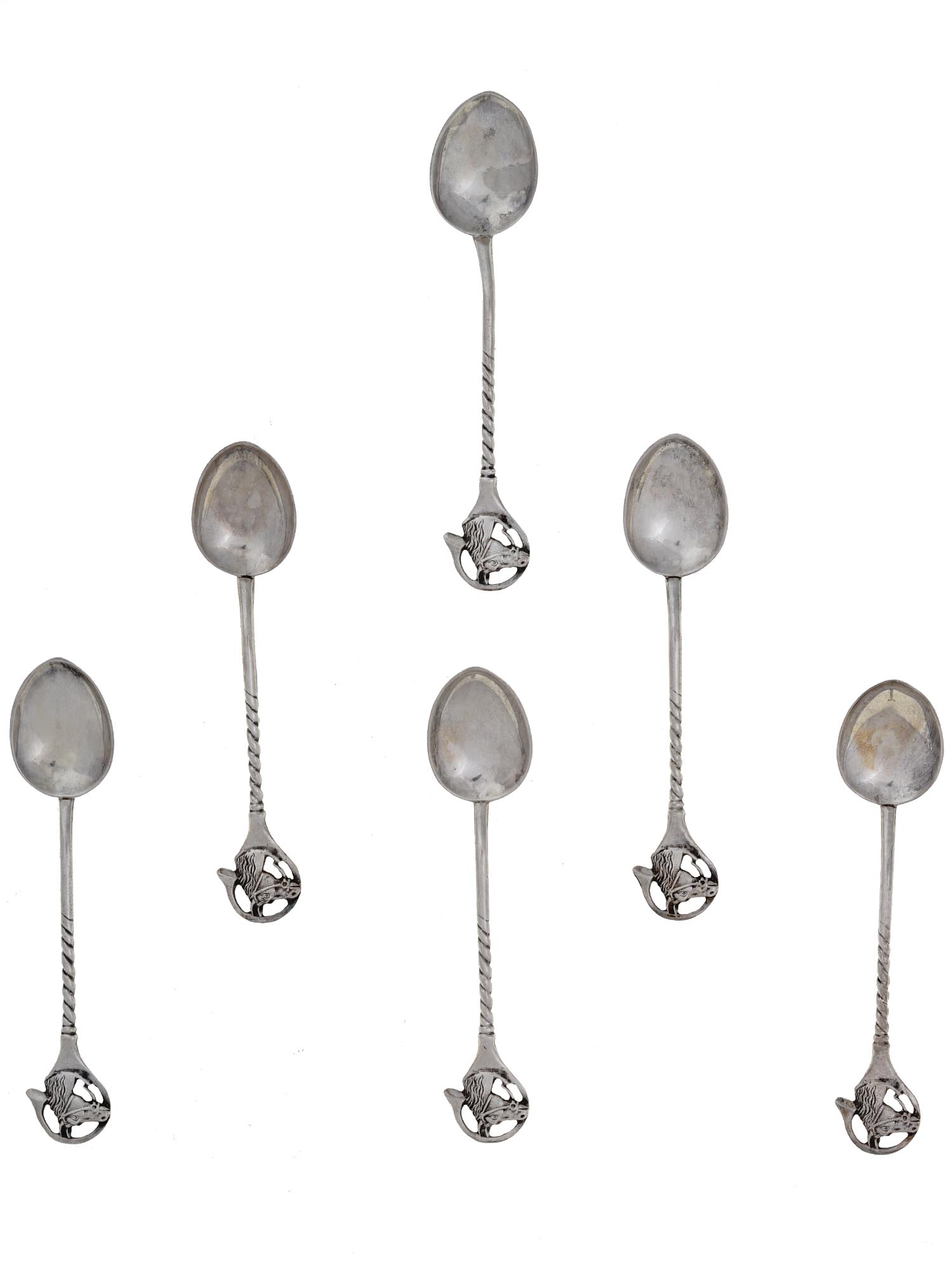 MIDCENT ARGENTINEAN STERLING SILVER TEASPOONS IOB PIC-1